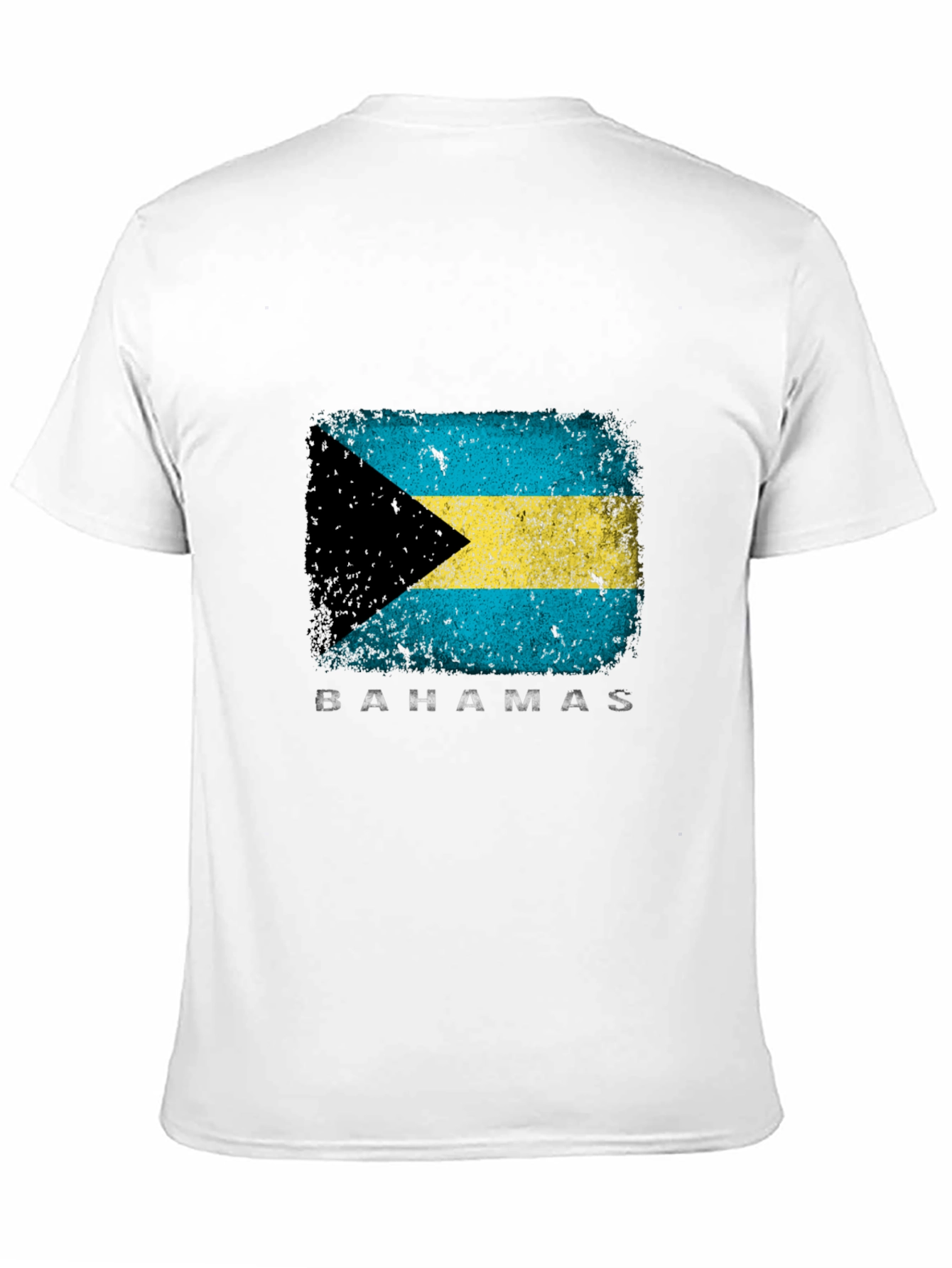 Black Bahamas Flag Graphic T-Shirt - Black view 11