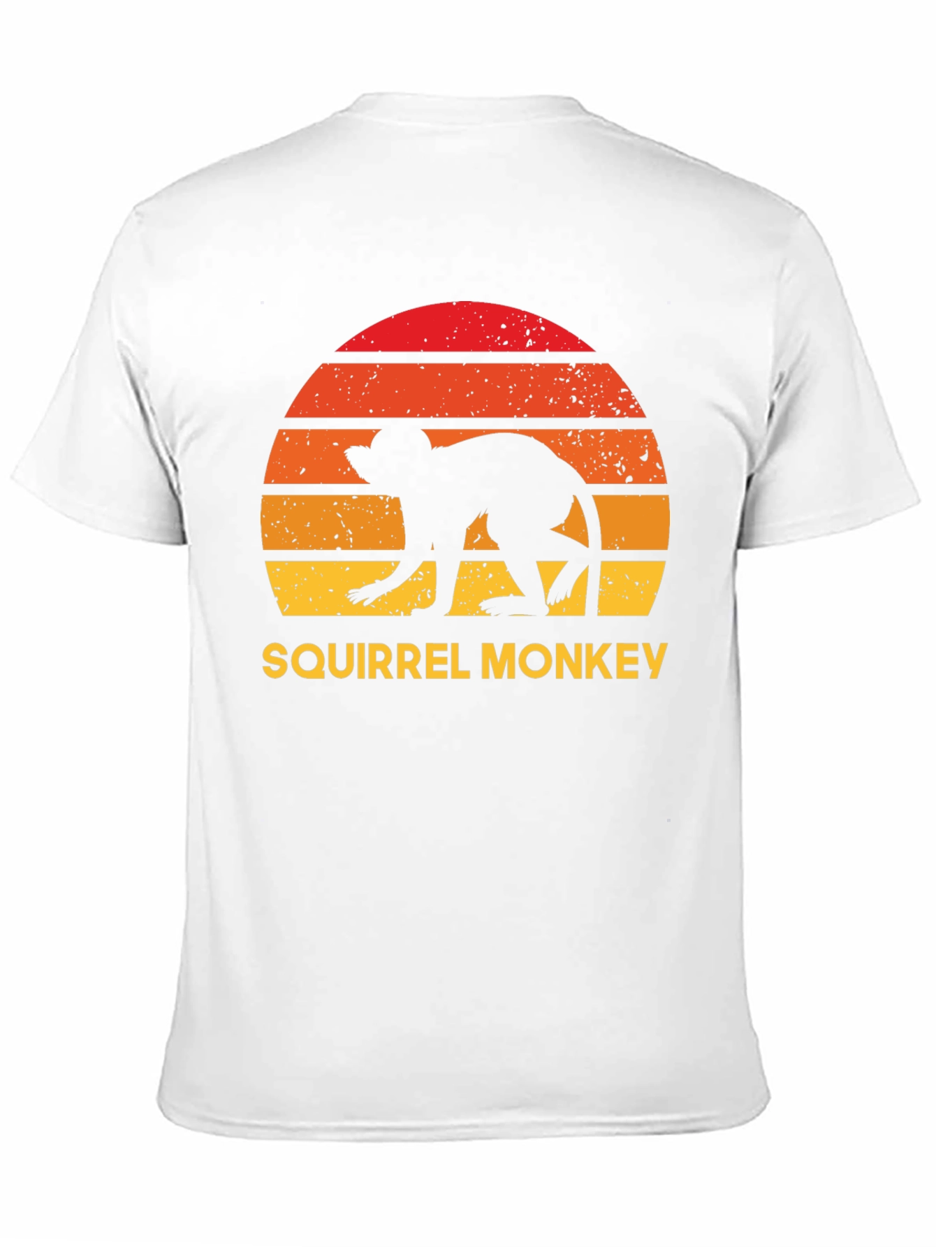 Black Squirrel Monkey Sunset Graphic Tee view 11