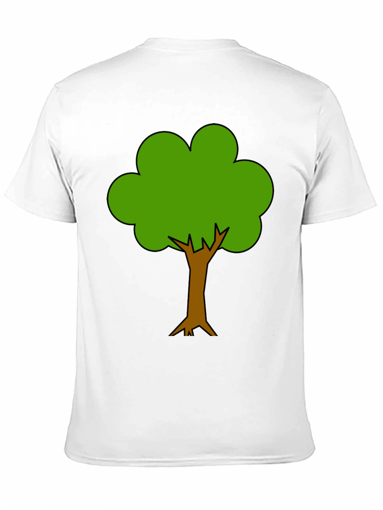 Black Tree Graphic T-Shirt - Black, Casual Style view 11