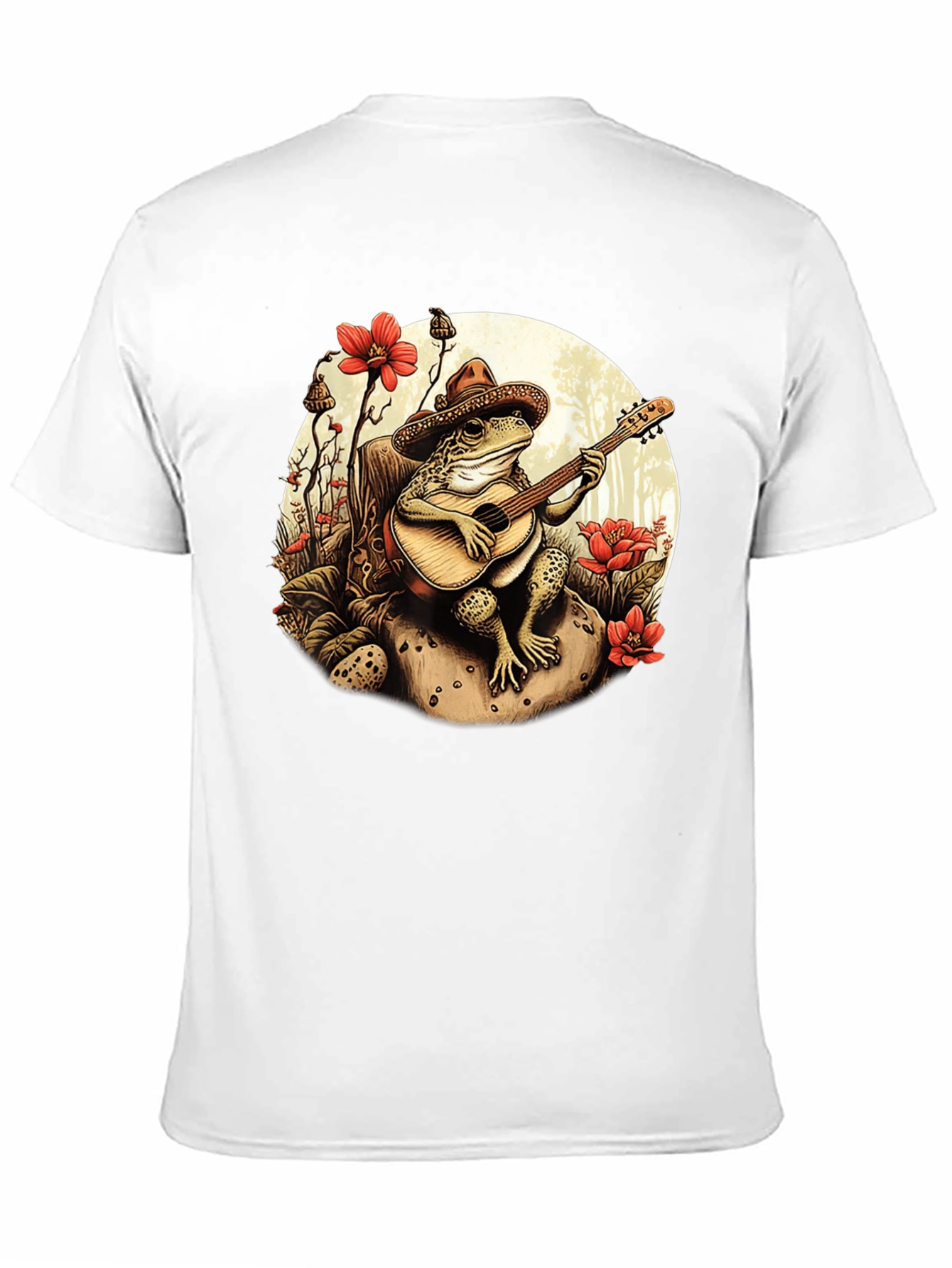 Black Frog Guitarist T-Shirt - Musical Amphibian Design view 11