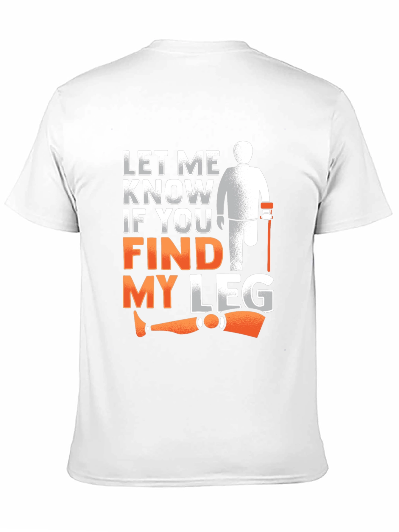 Black Funny Amputee Humor T-Shirt view 11