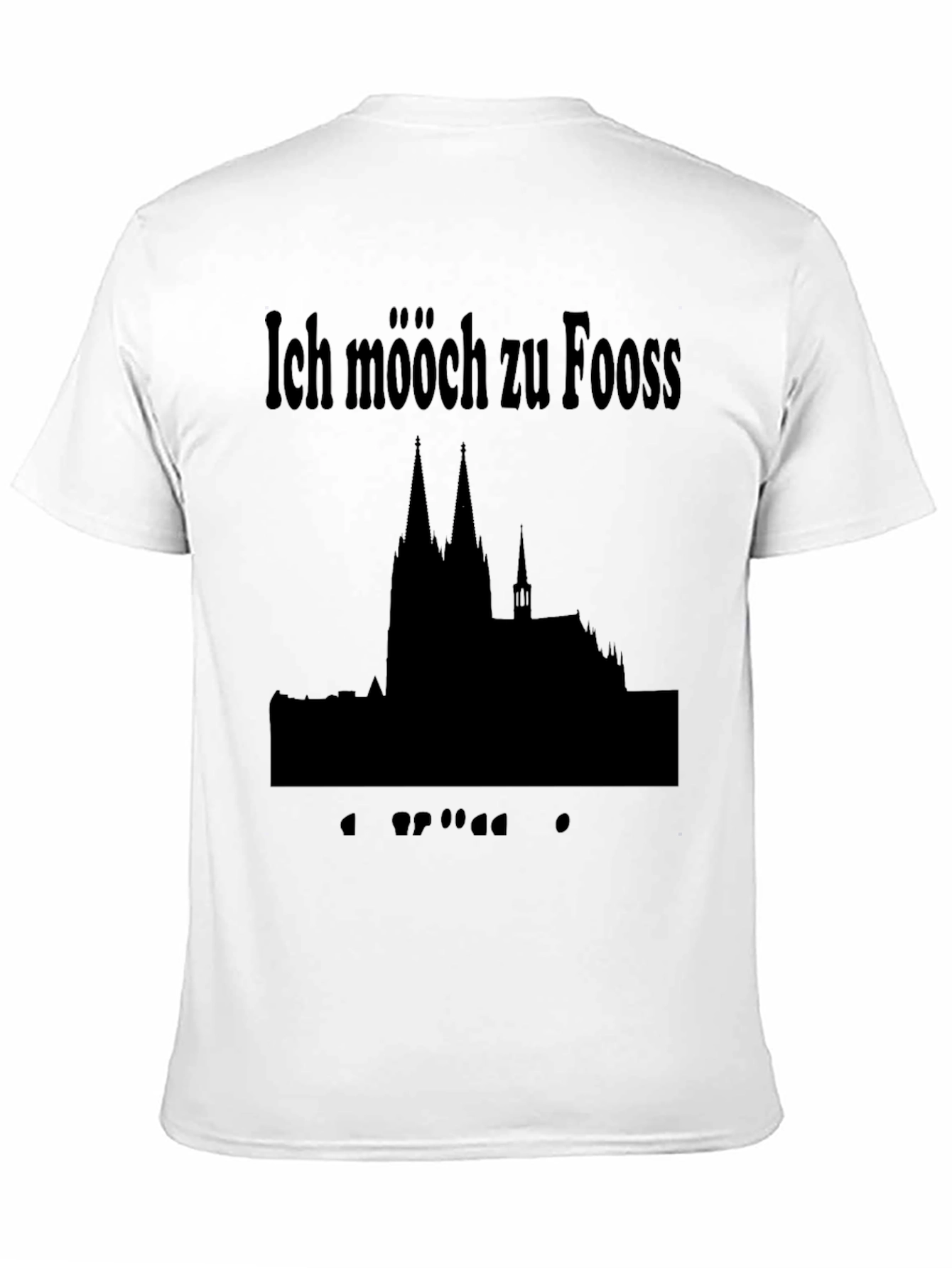 Black Ich Mööch Zu Fooss Cologne T-Shirt view 11
