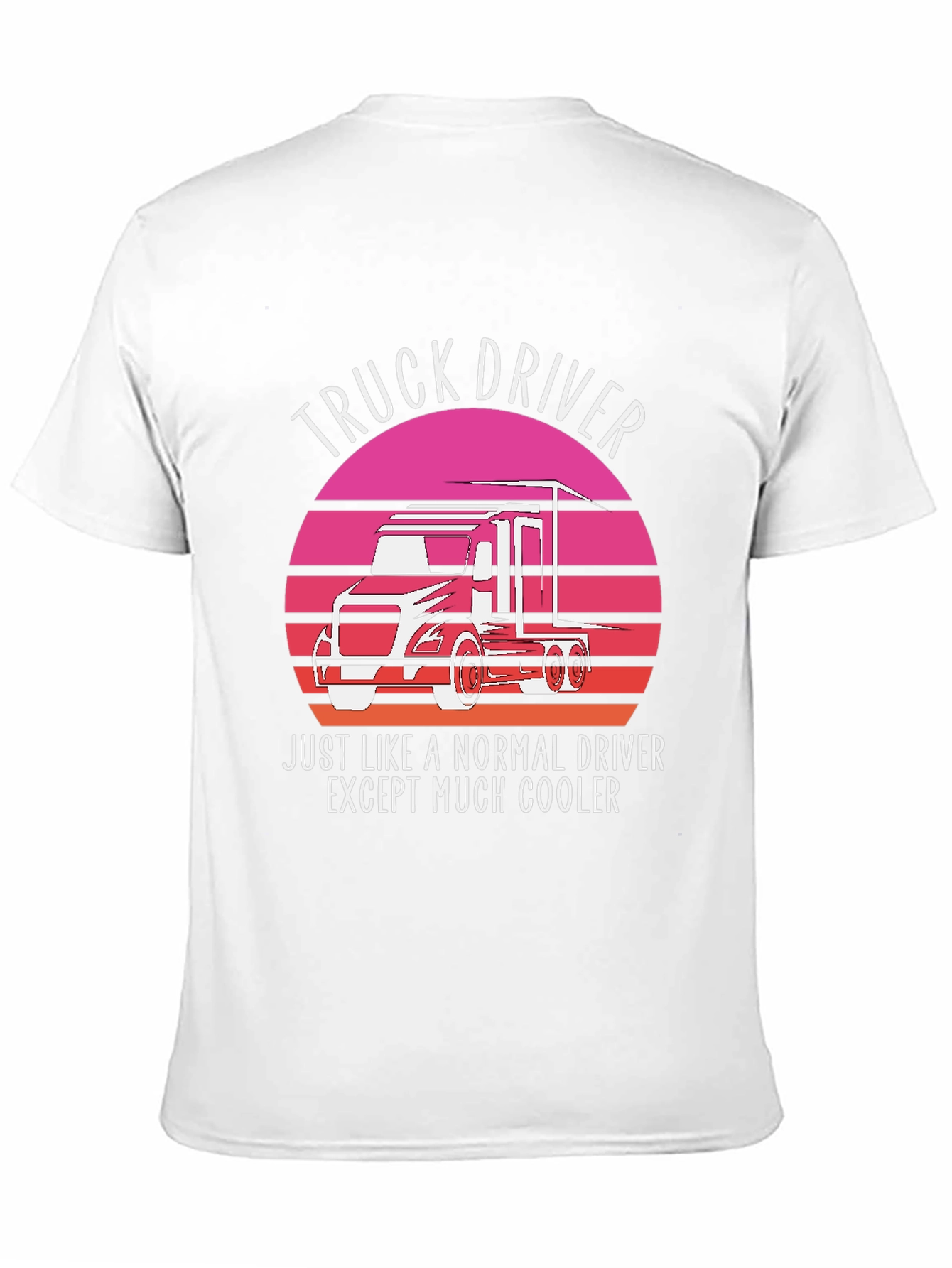 Black Truck Driver T-Shirt - Cooler Than Normal! view 11