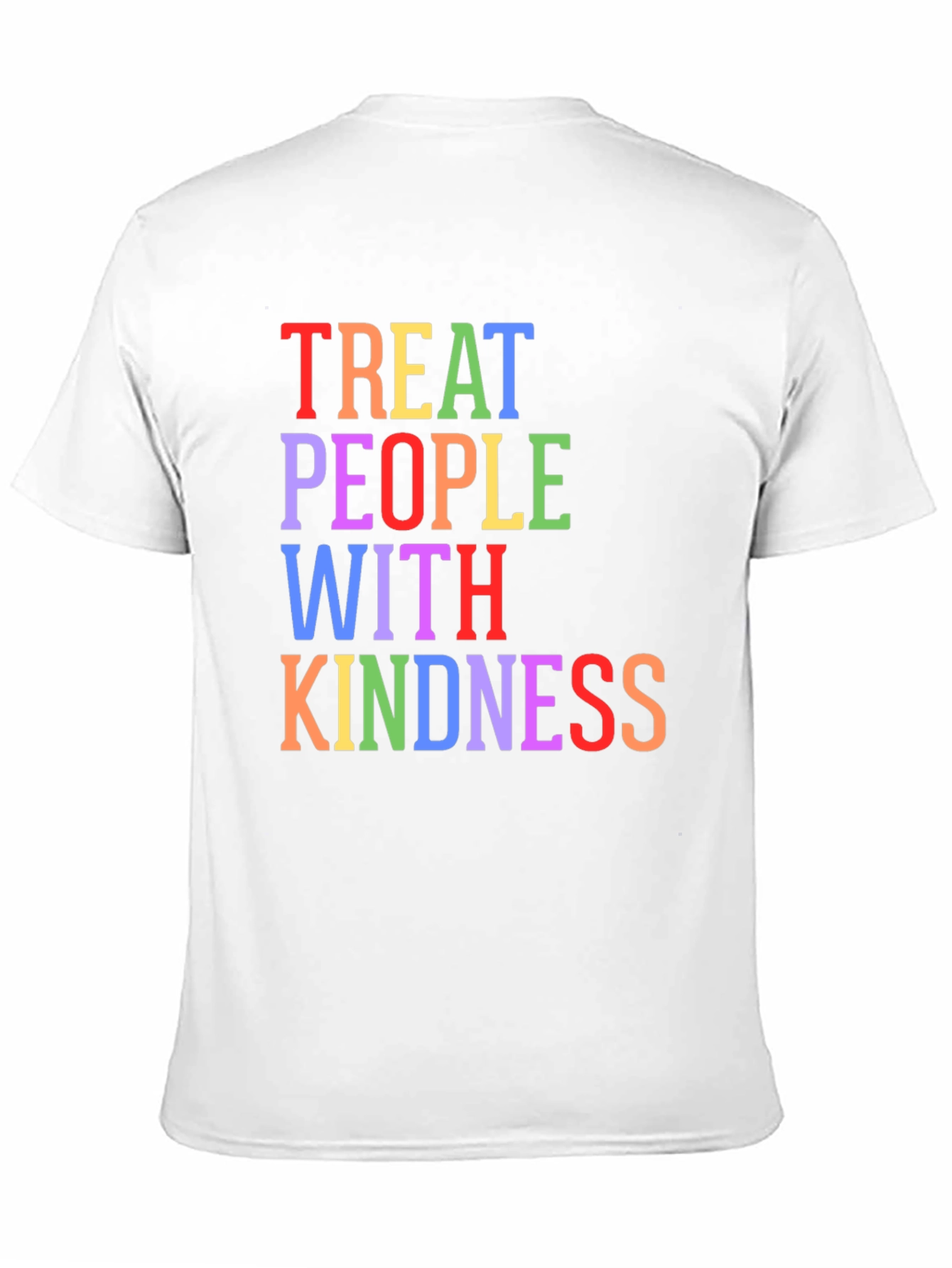 Black Treat People With Kindness Graphic Tee - Black view 11