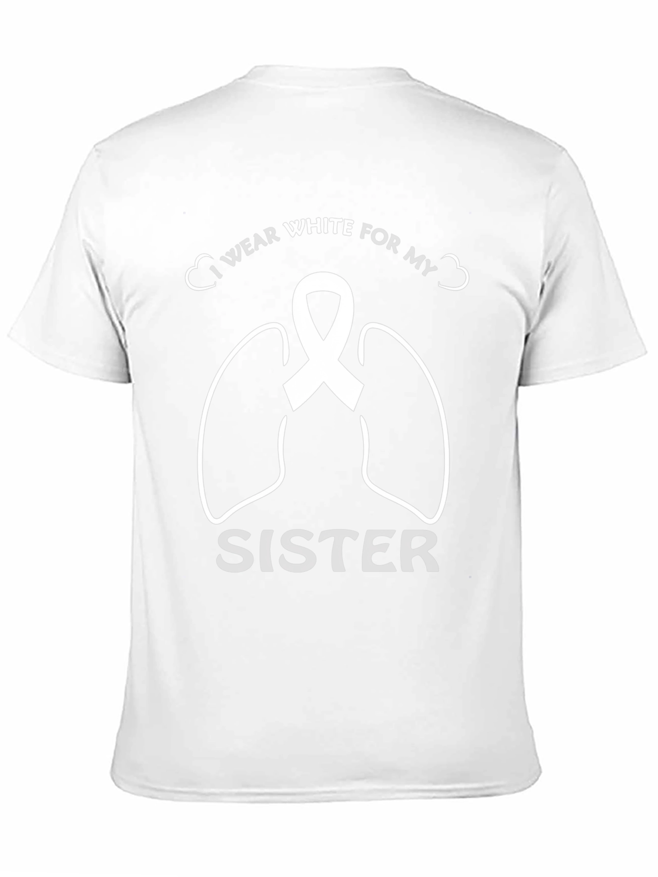 Black Lung Cancer Awareness T-Shirt for Sister view 11