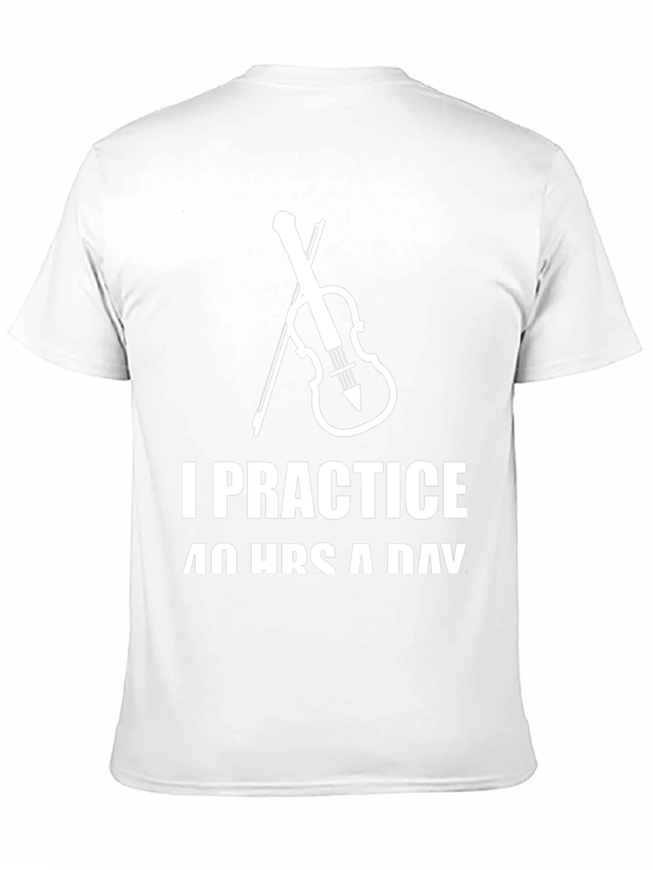 Black I Practice 40 Hours a Day T-Shirt view 11
