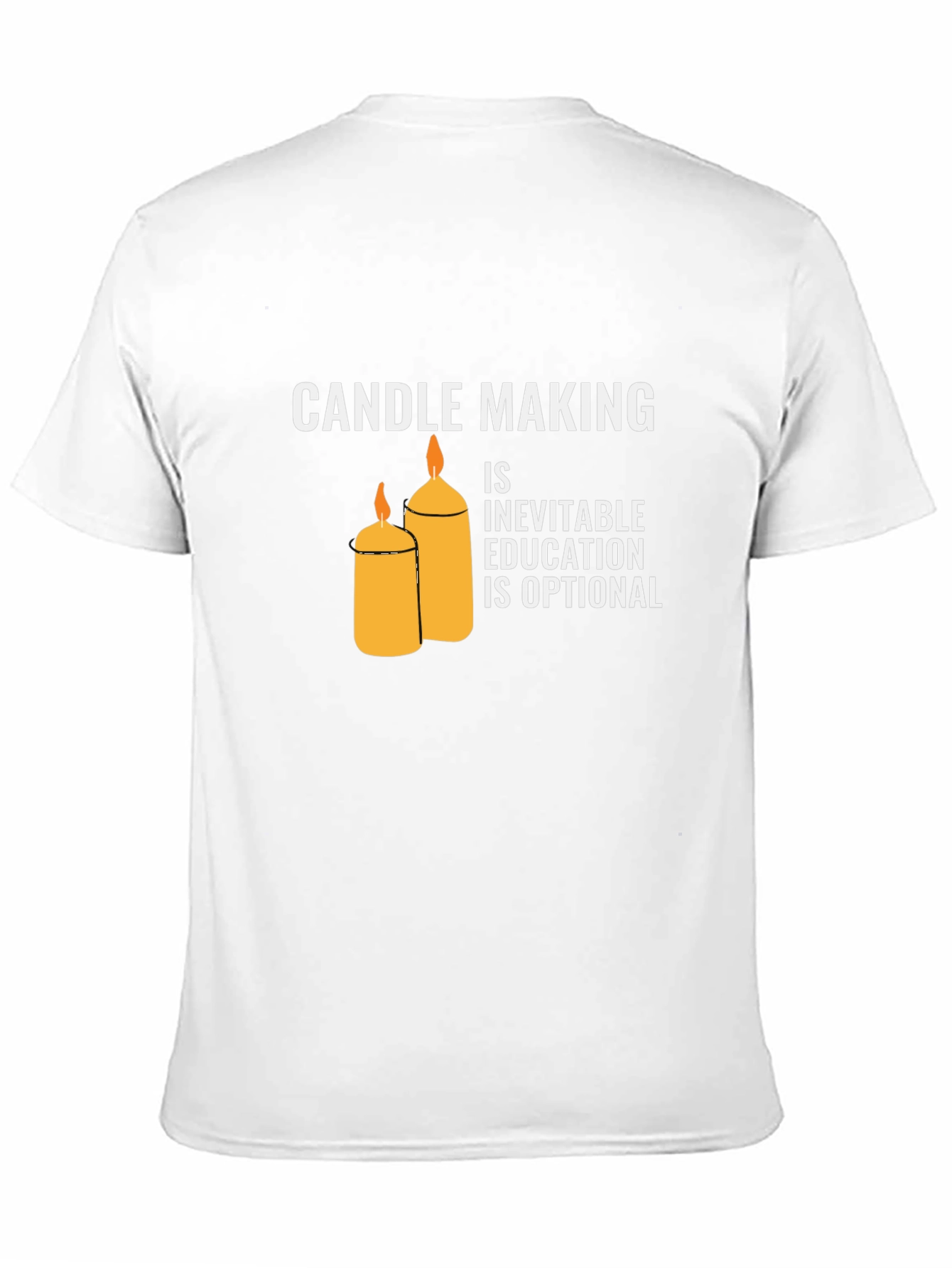 Black Candle Making T-Shirt: Inevitable Education Optional view 11
