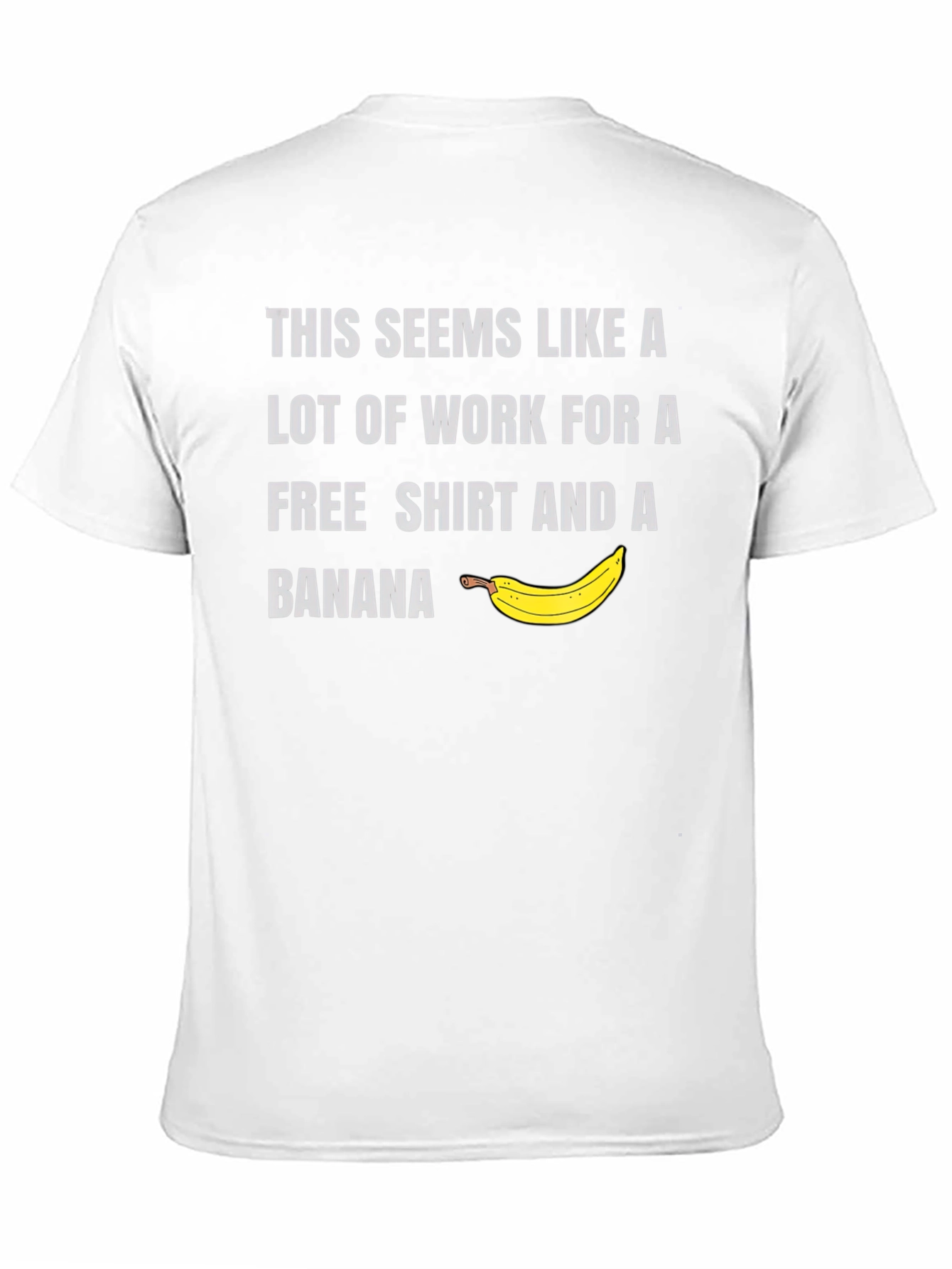Black Free Shirt & Banana Men's Graphic Tee view 11