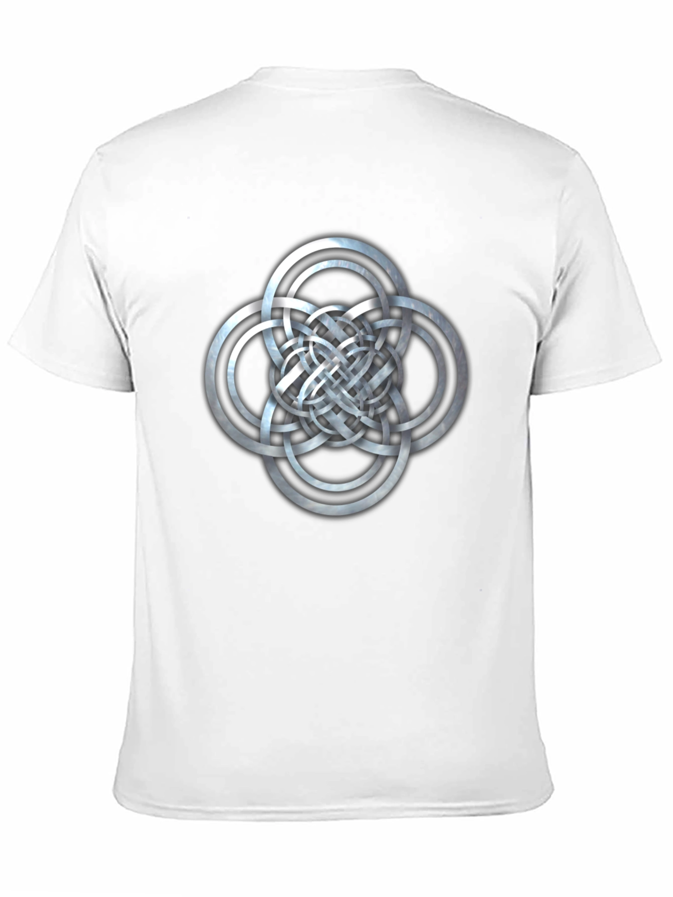 Black Celtic Knot Circles Graphic Black T-Shirt view 11