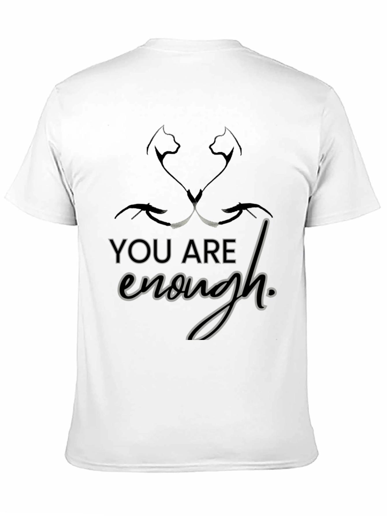 Black You Are Enough T-Shirt view 11