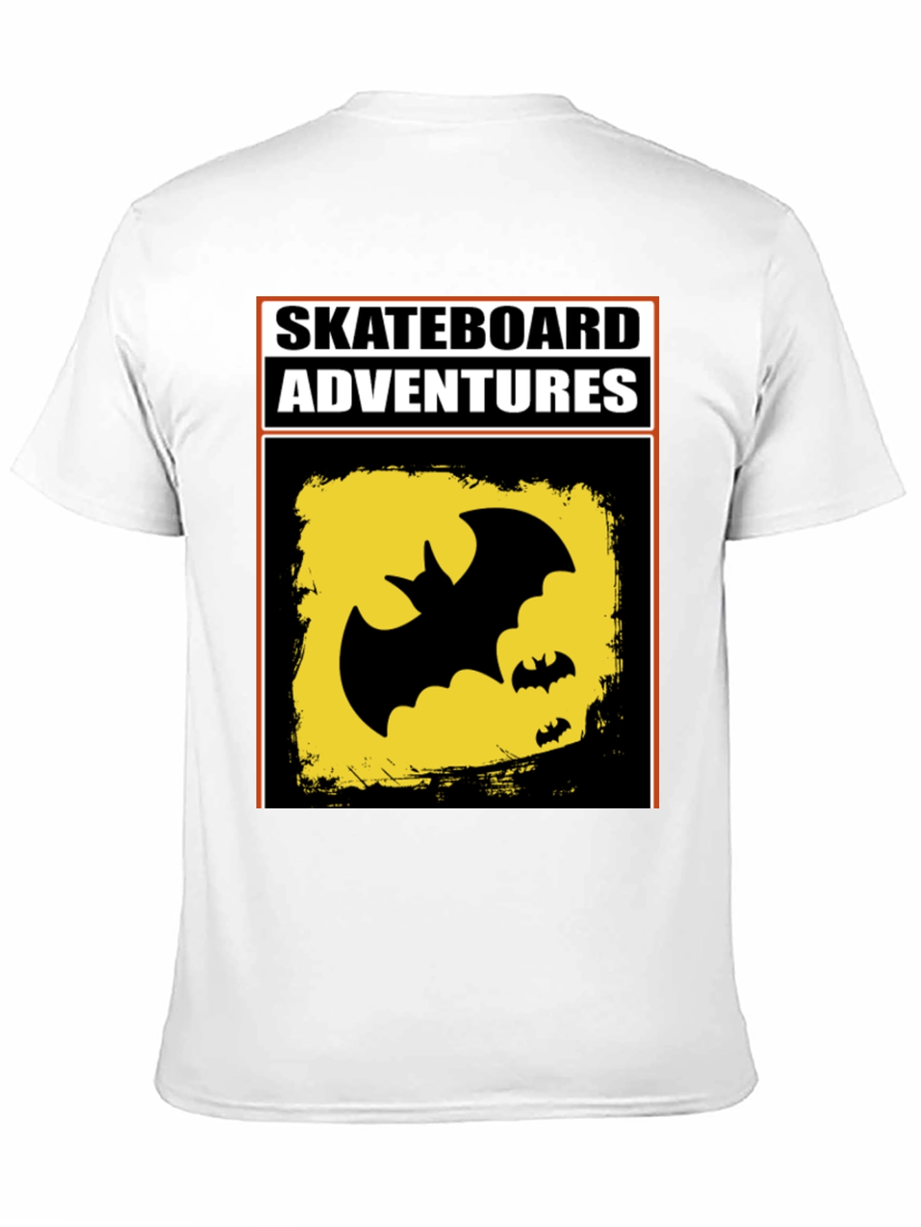 Black Skateboard Adventures Bat T-Shirt - Black view 11