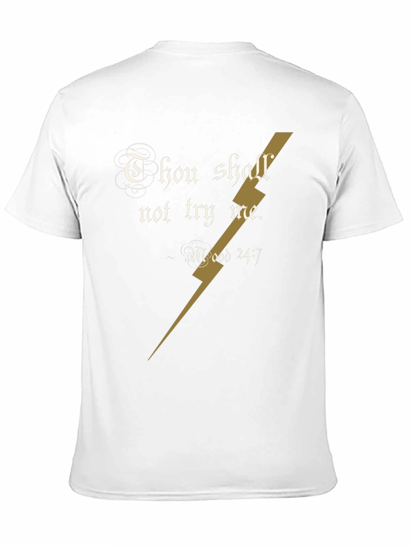 Black Thou Shalt Not Try Me T-Shirt view 11