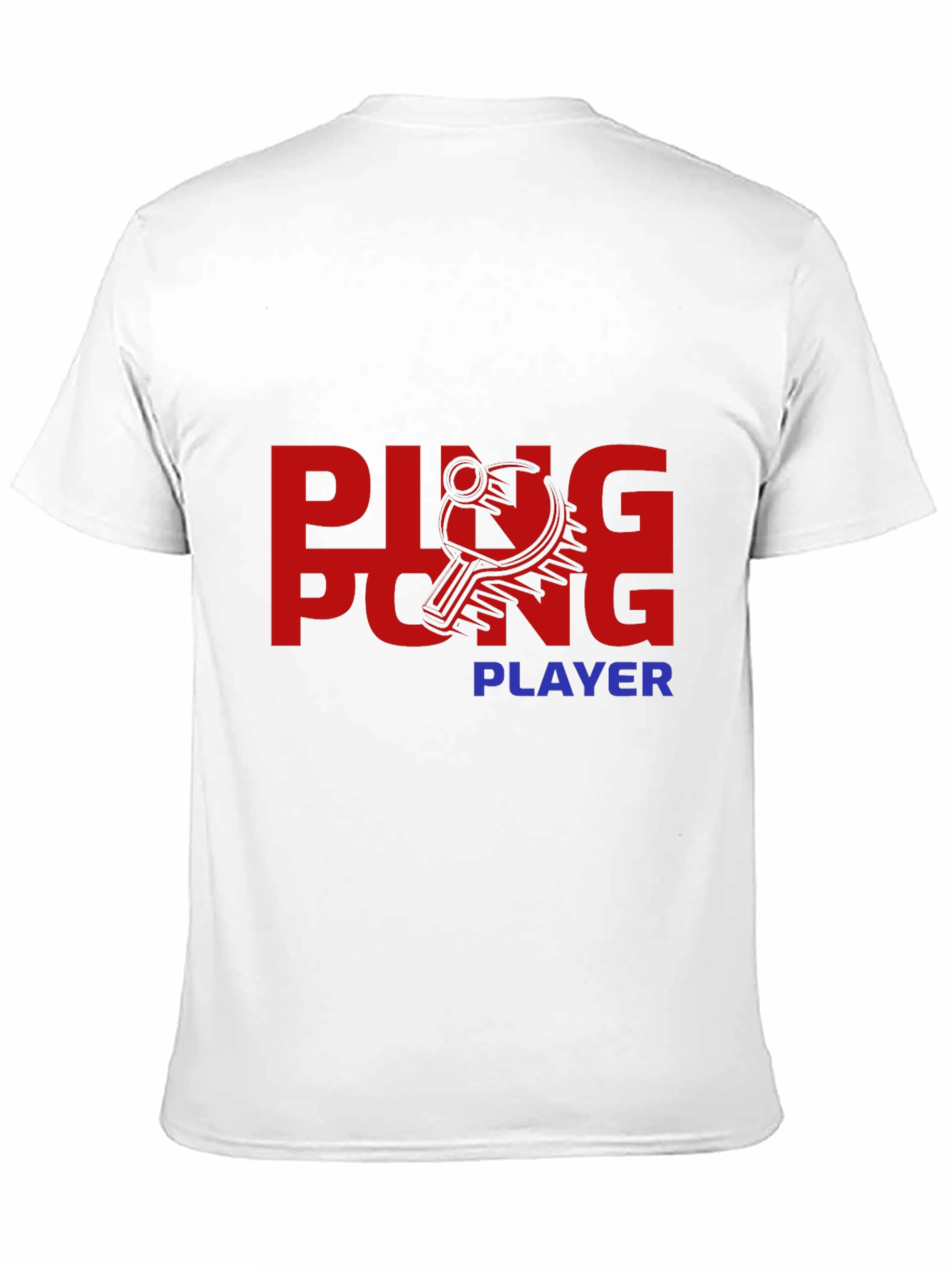 Black Ping Pong Player Graphic Tee - Stylish & Comfortable view 11