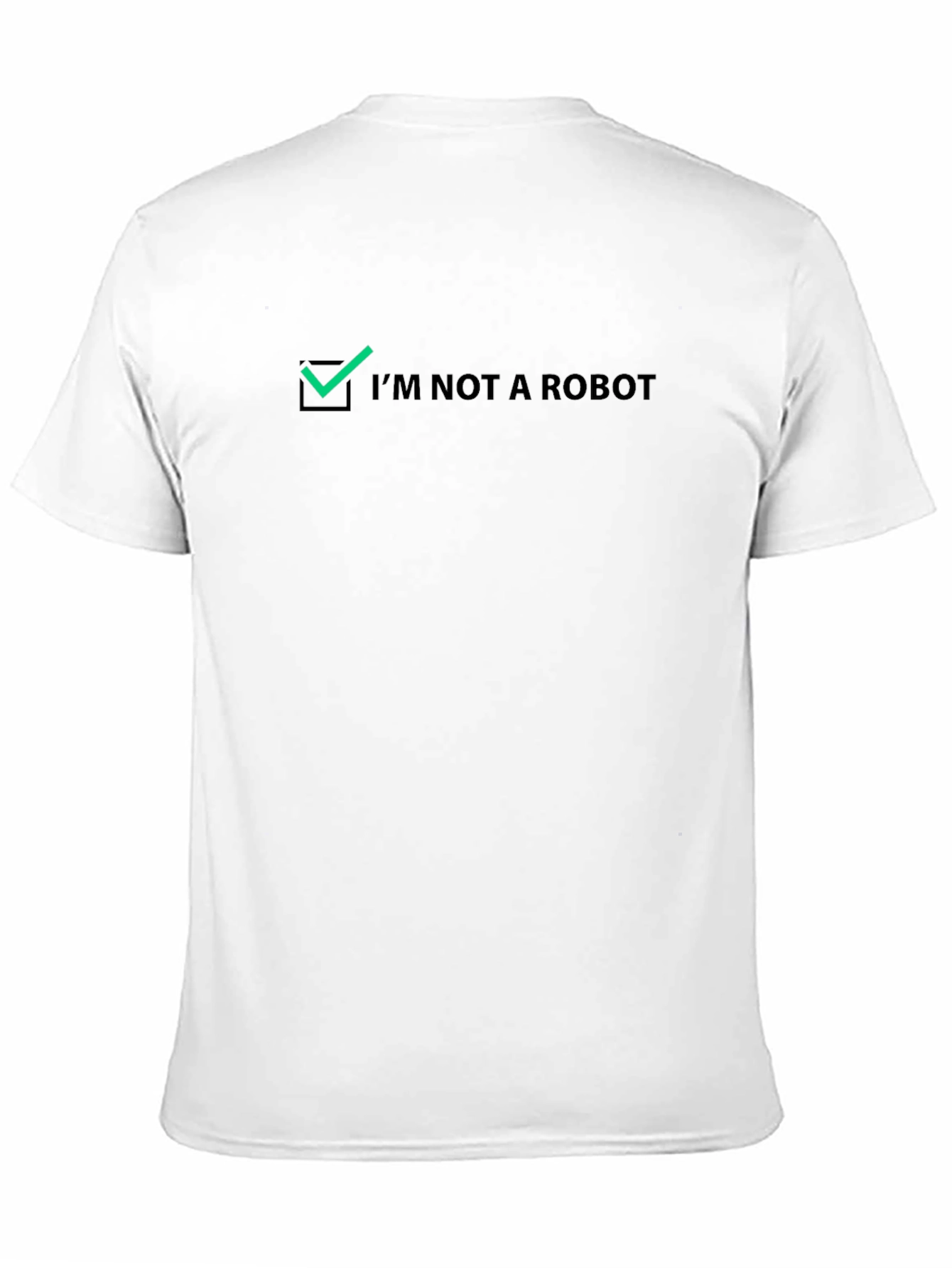 Black I'm Not A Robot Novelty Graphic Tee view 11