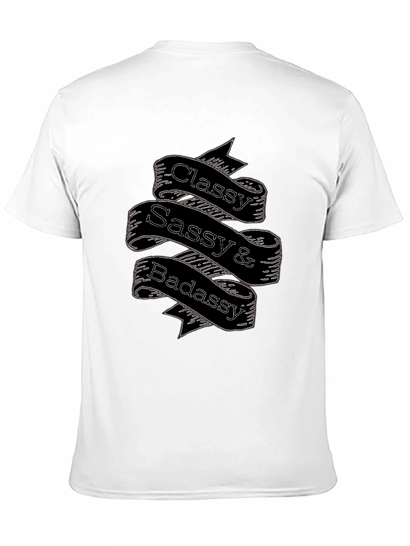 Black Classy Sassy Badassy Black T-Shirt view 11