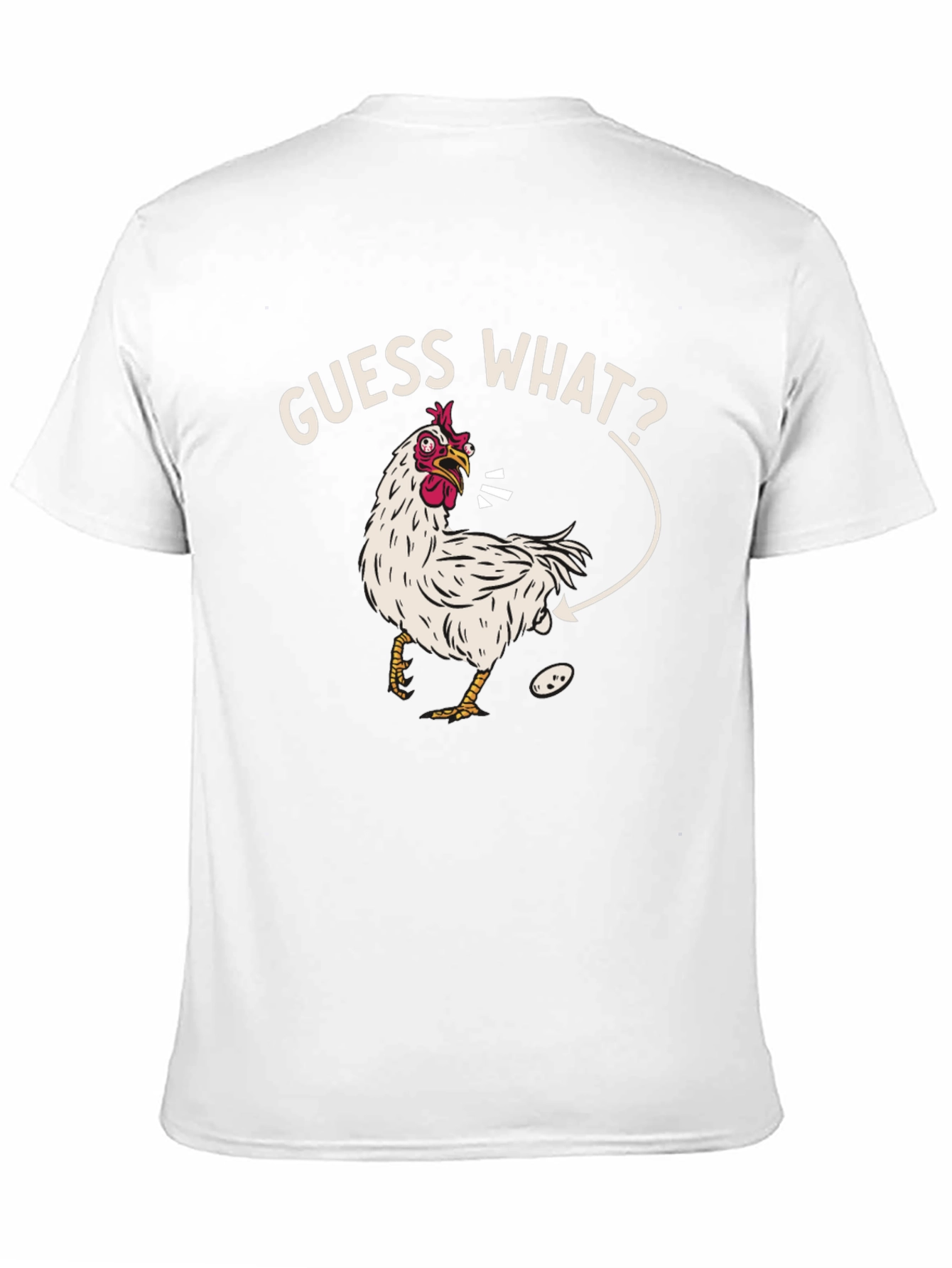 Black Guess What? Chicken T-Shirt - Funny Graphic Tee view 11