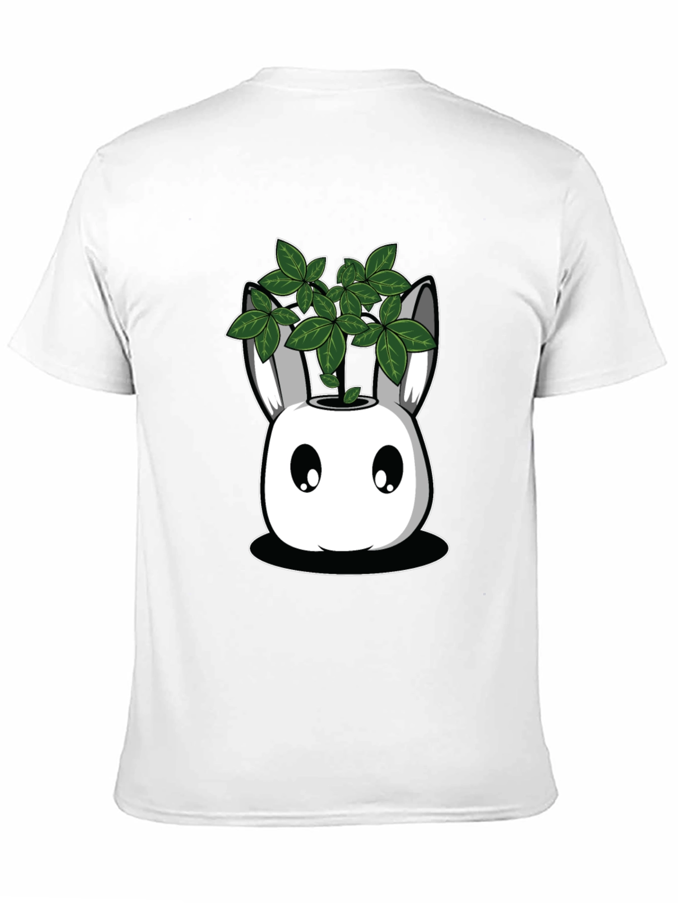 Black Bunny Planter Graphic Tee - Black Cotton Blend view 11