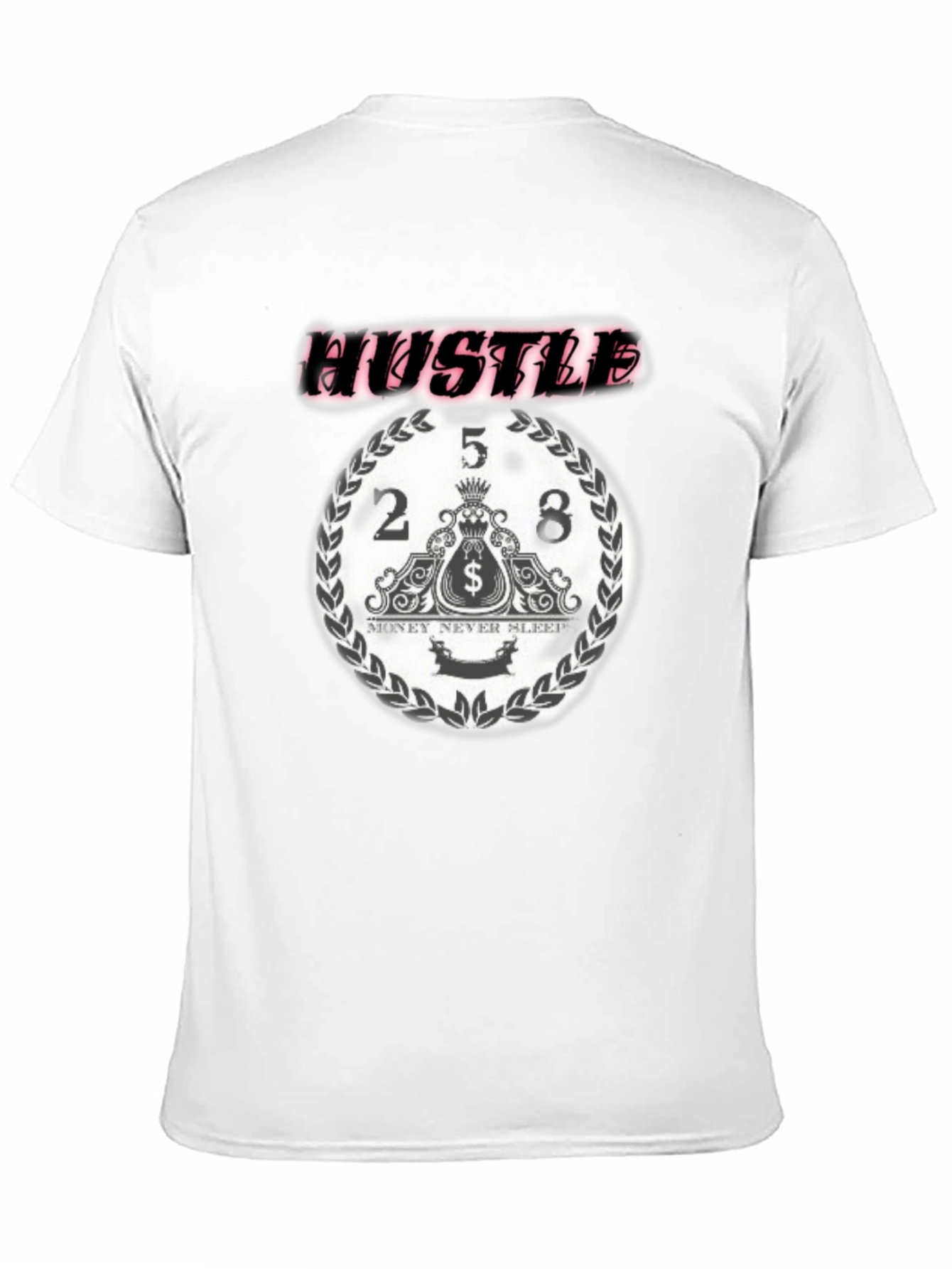 Black Hustle Graphic Print Black T-Shirt view 11