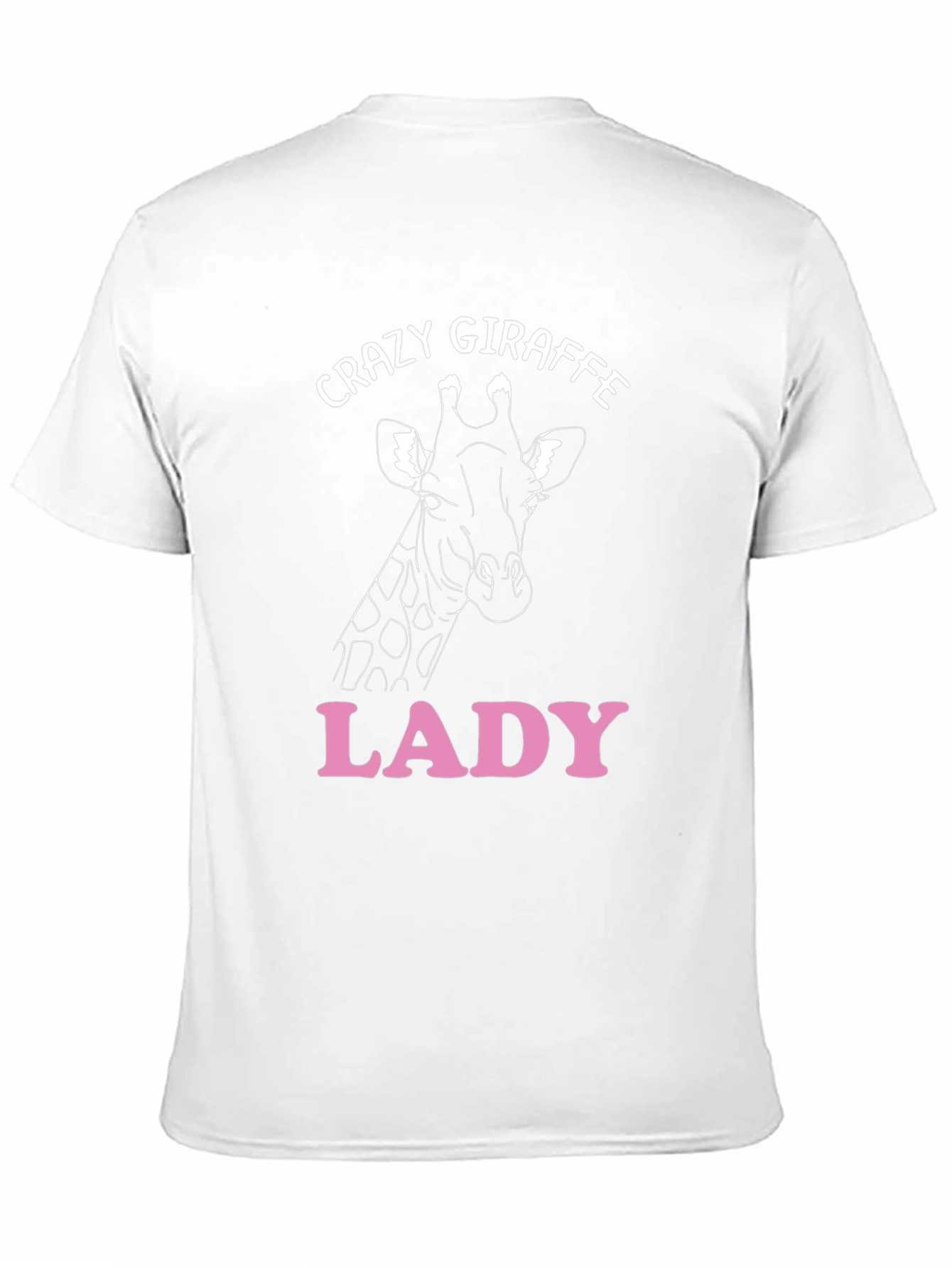 Black Crazy Giraffe Lady T-Shirt view 11