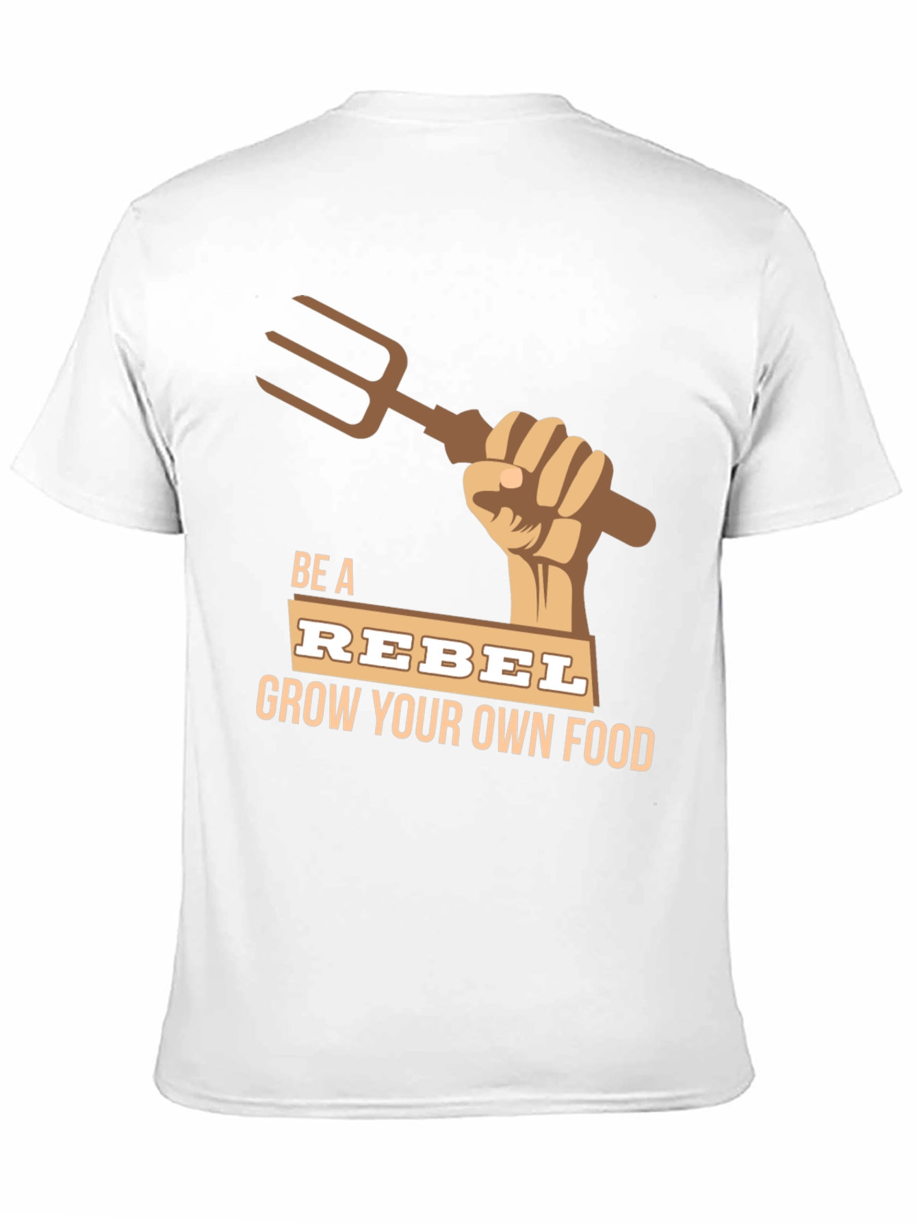 Black Be A Rebel Grow Your Own Food T-Shirt view 11