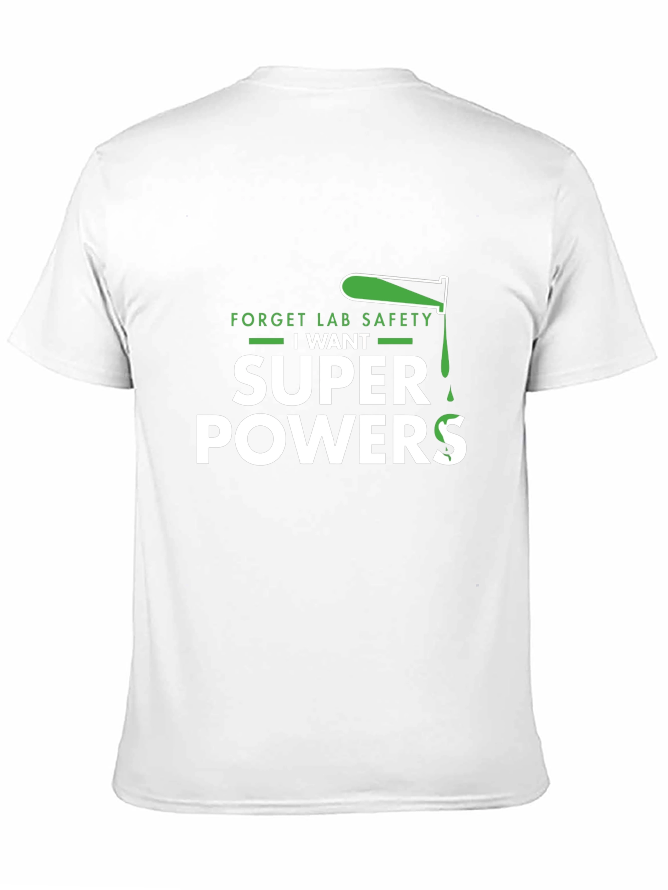 Black Forget Lab Safety I Want Superpowers Black T-Shirt view 11