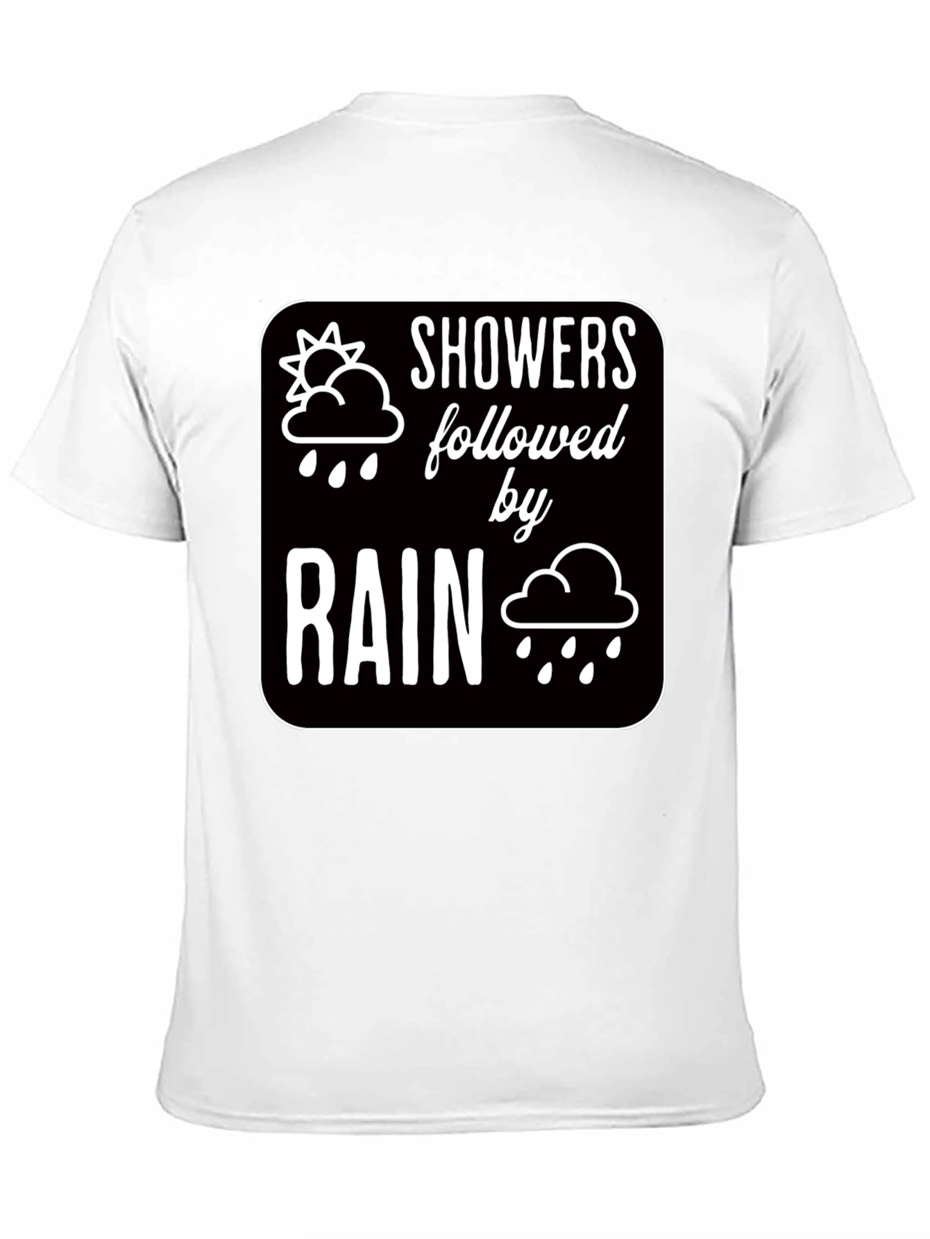 Black Showers Followed by Rain Graphic Black T-Shirt view 11