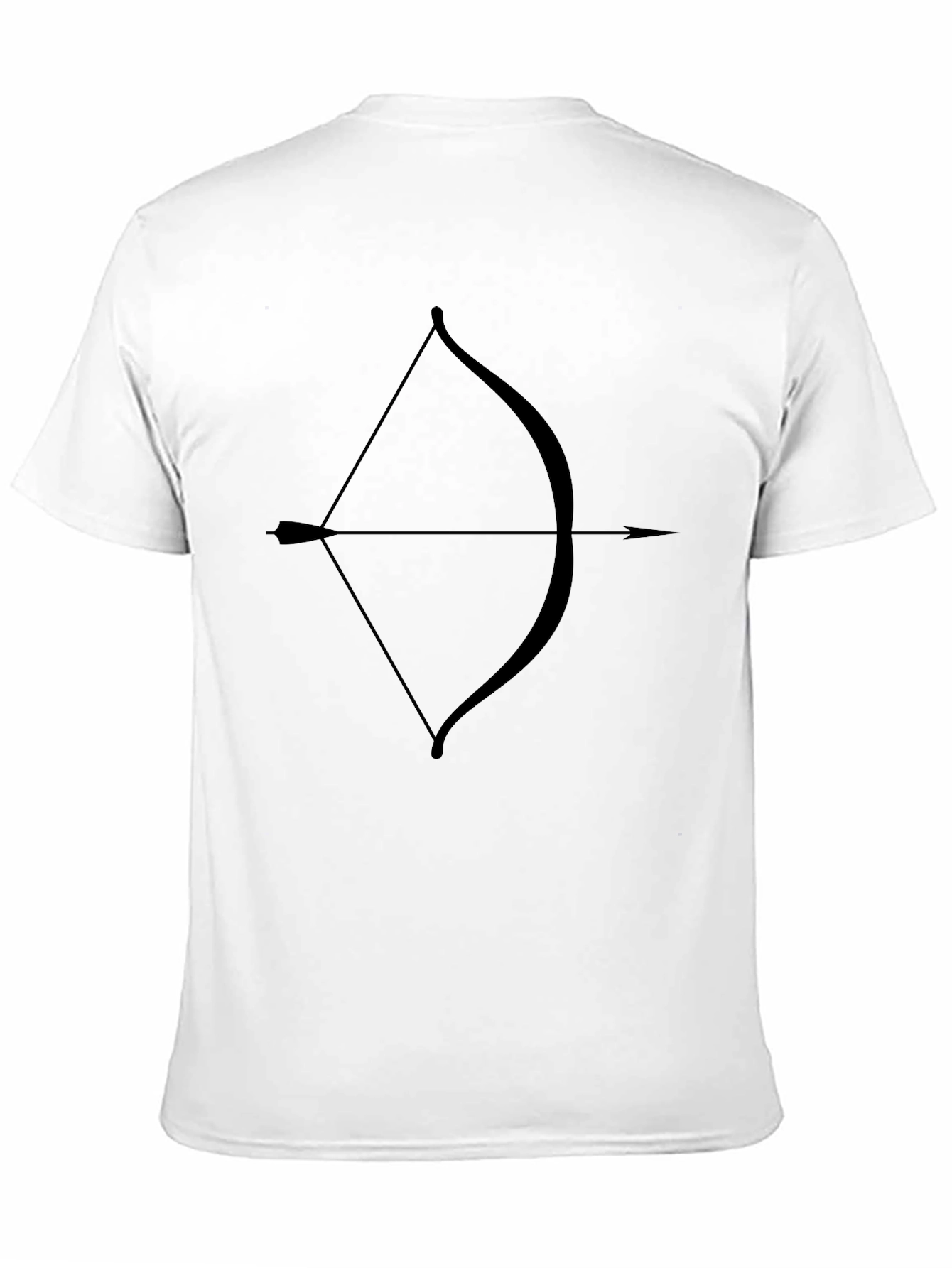 Black Archer Tee: Black Bow & Arrow Graphic T-Shirt view 11