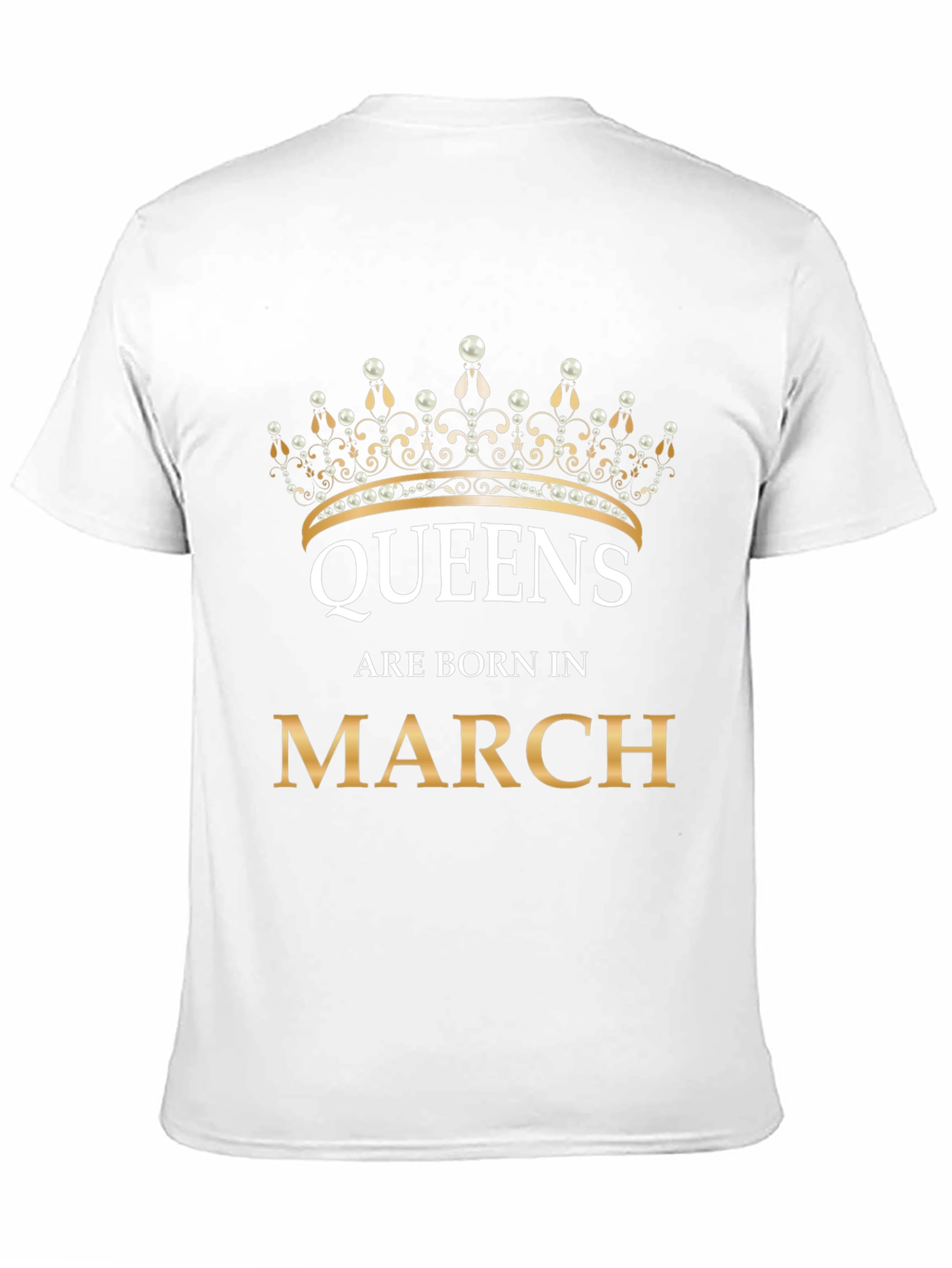 Black Queens are Born in March T-Shirt - Birthday Gift view 11