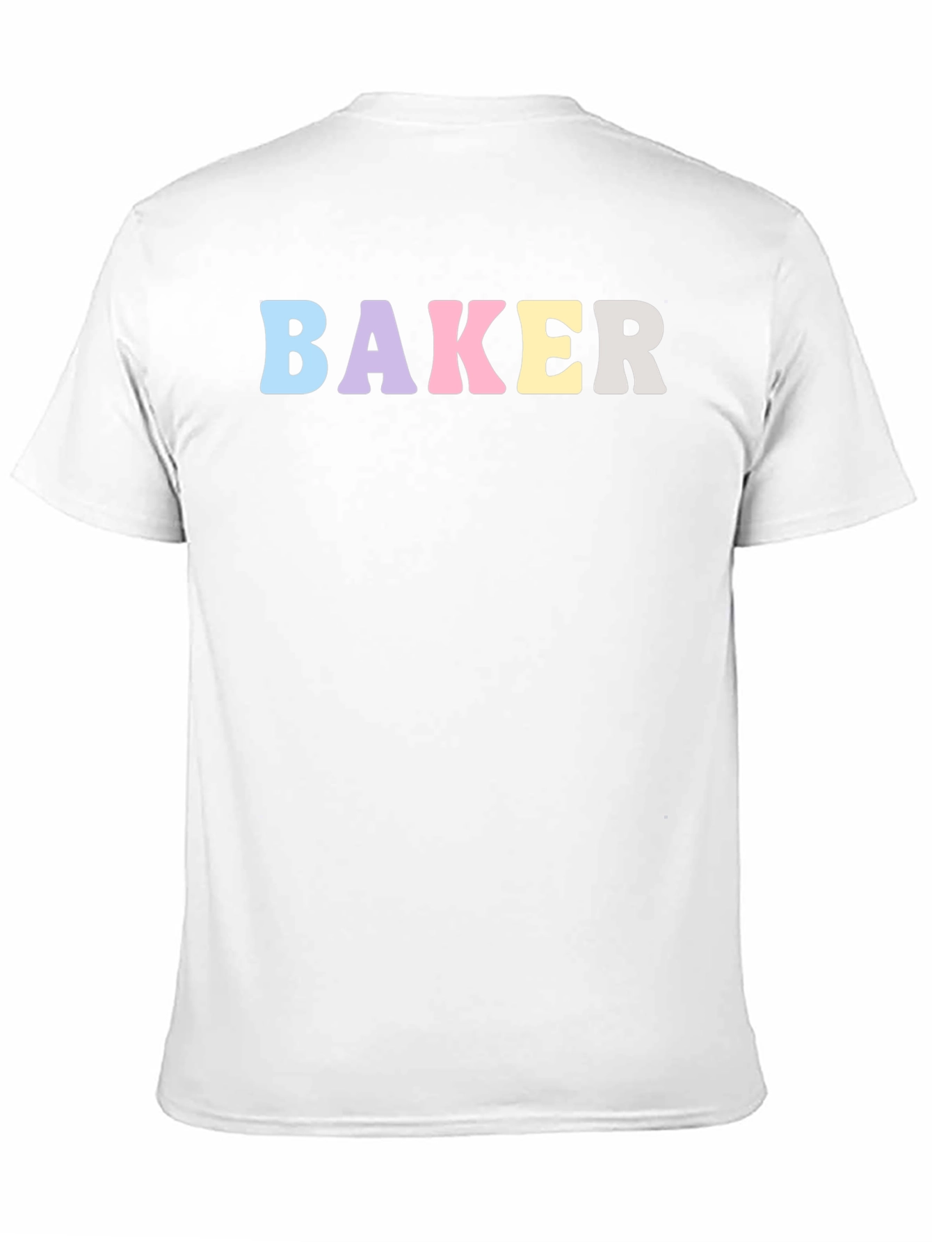 Black Pastel Baker T-Shirt - Black Cotton Crew Neck view 11