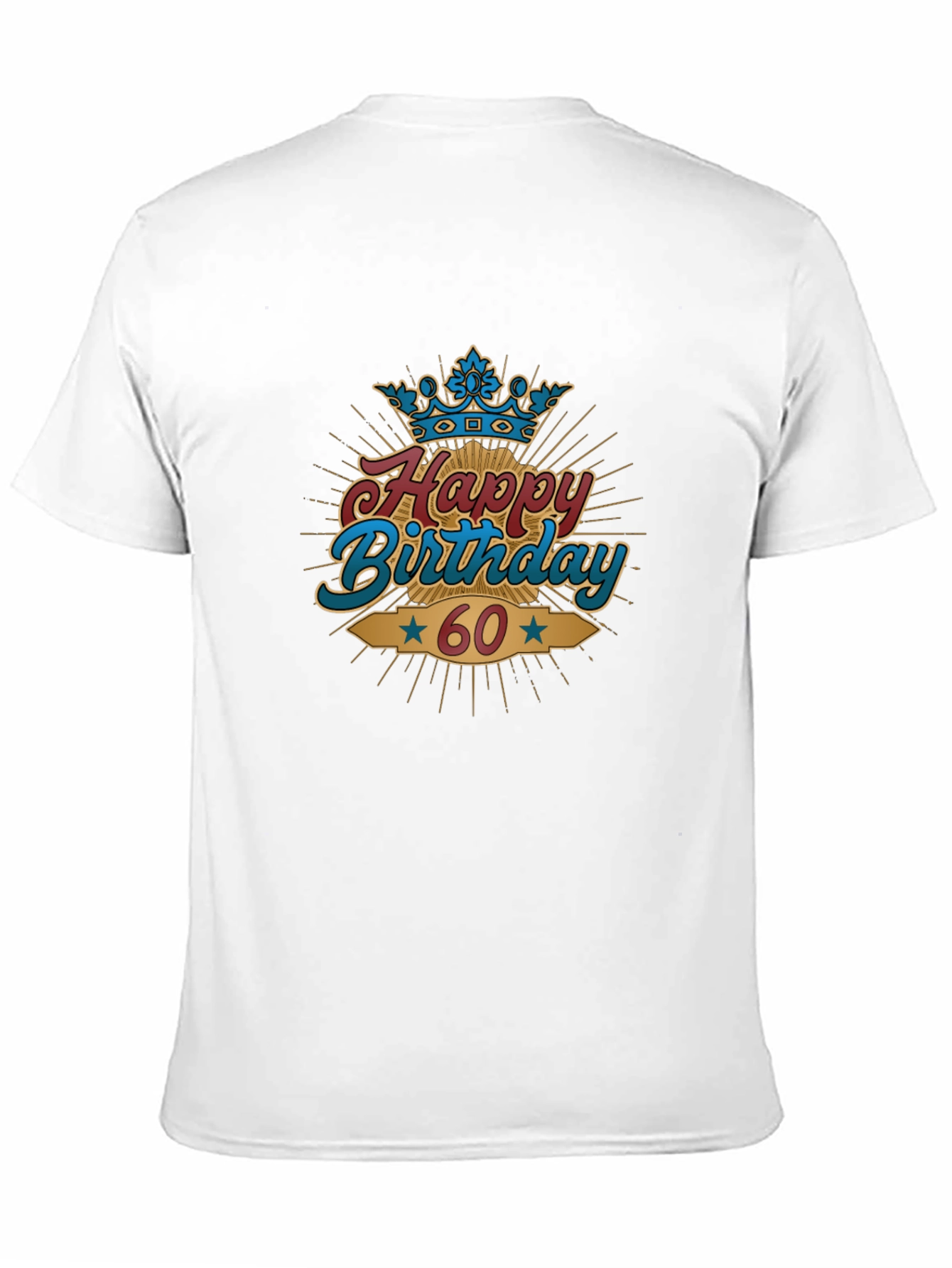 Black Happy 60th Birthday Graphic T-Shirt view 11