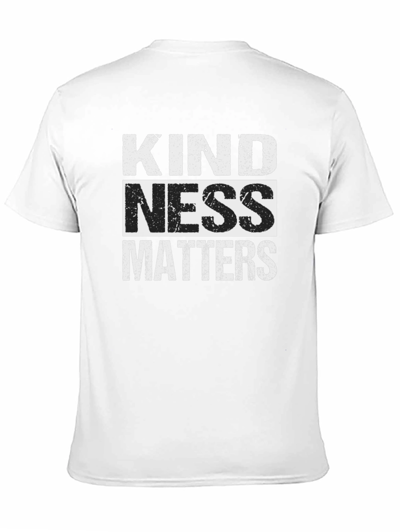 Black Kindness Matters Graphic Tee - Black Crew Neck view 11