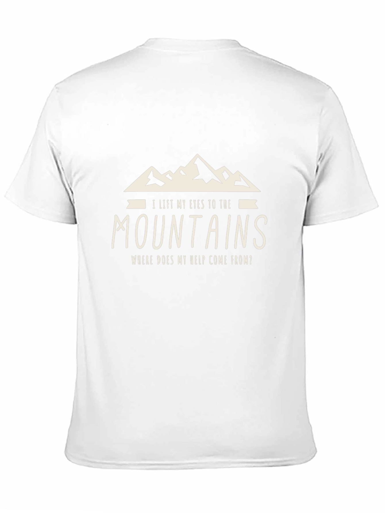 Black Mountains Graphic Tee - 'I Lift My Eyes' Print view 11