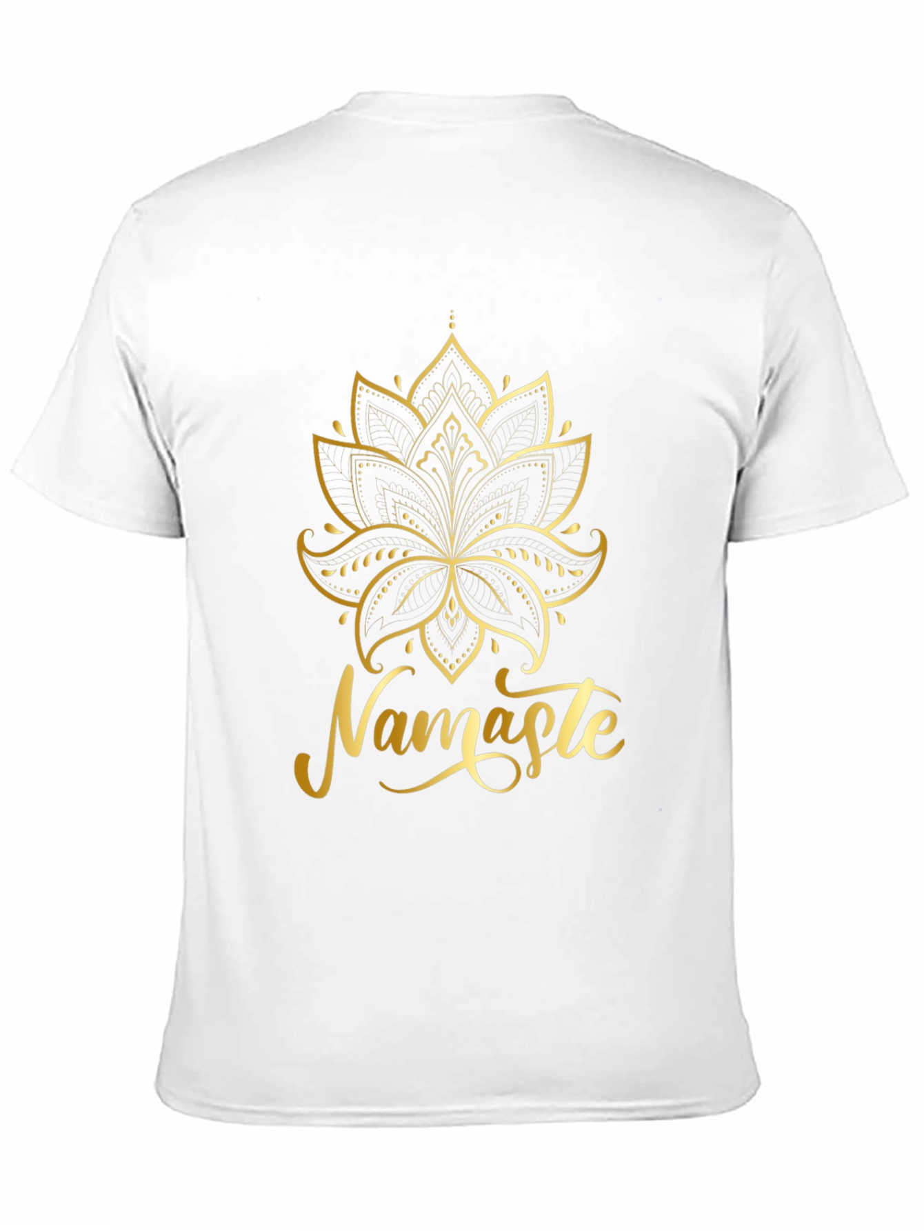 Black Namaste Lotus Graphic Tee - Spiritual Yoga Shirt view 11
