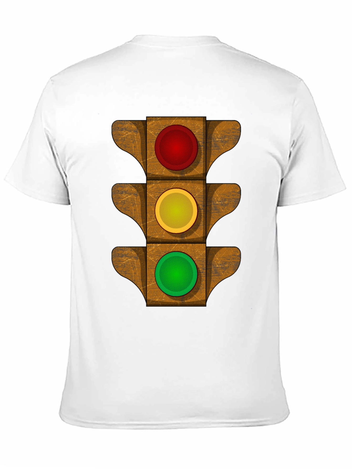 Black Traffic Light Graphic Tee - Novelty Design view 11