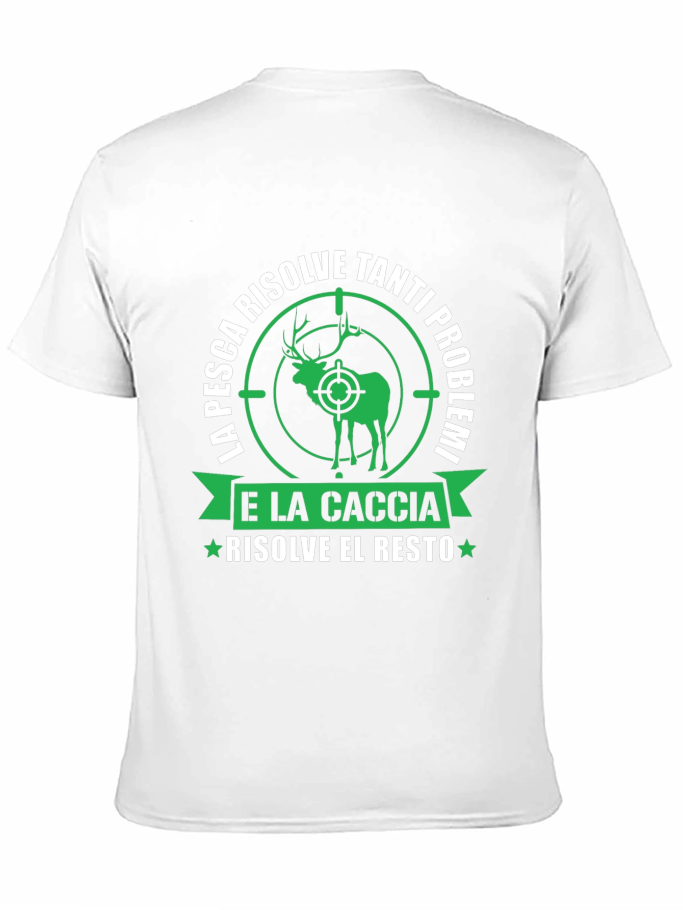 Black Fishing & Hunting T-Shirt: Problem Solver Tee view 11