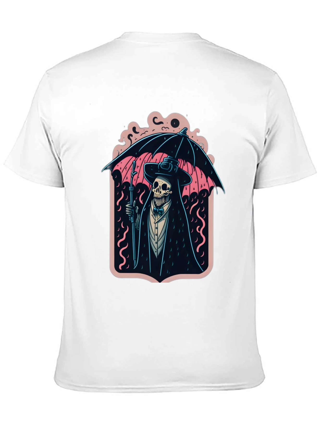 Black Grim Reaper Umbrella Graphic Tee view 11