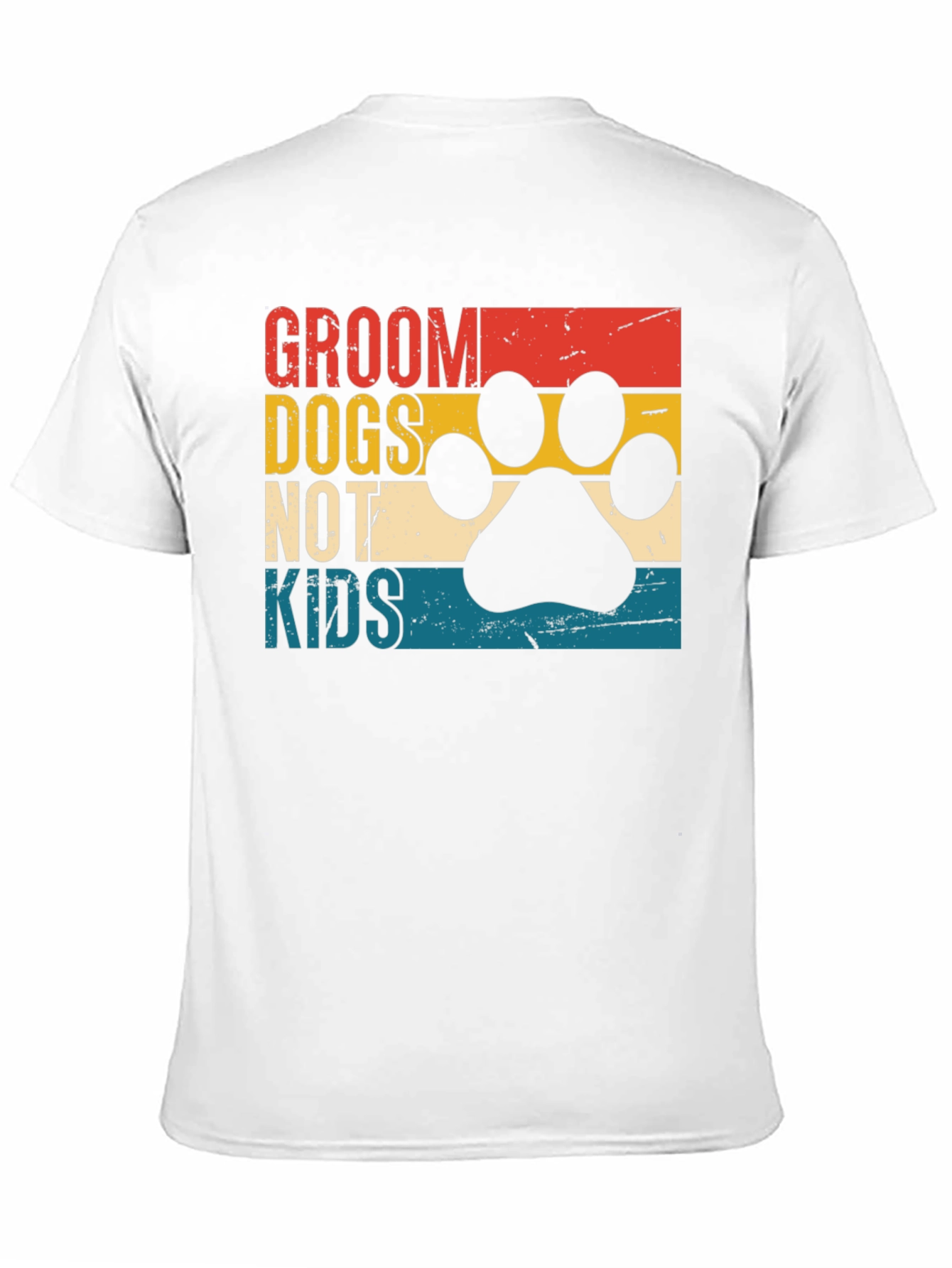 Black Groom Dogs Not Kids Tee - Funny Dog Lover Shirt view 11
