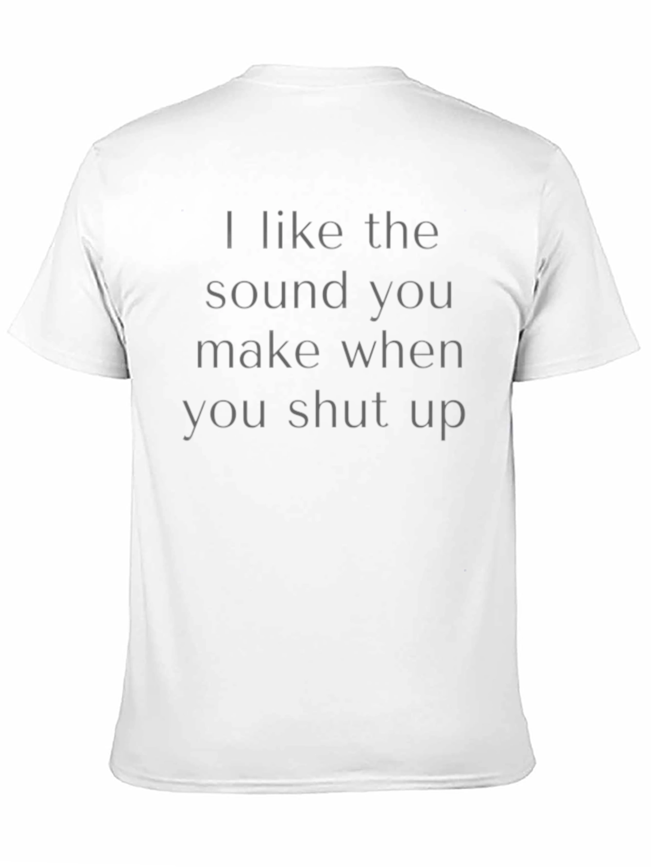 Black Sarcastic "I Like The Sound..." Black T-Shirt view 11