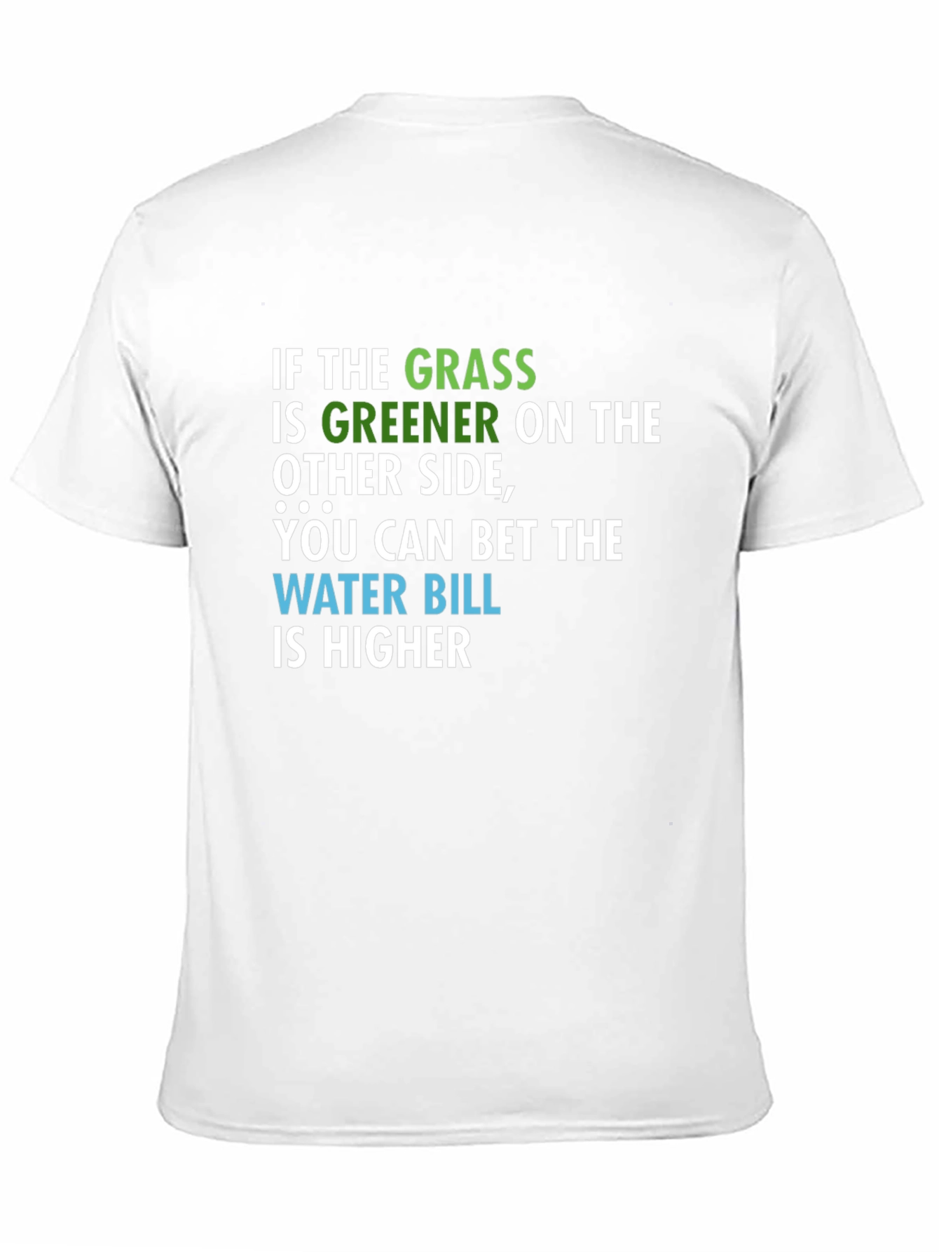 Black Greener Grass Water Bill Graphic T-Shirt view 11