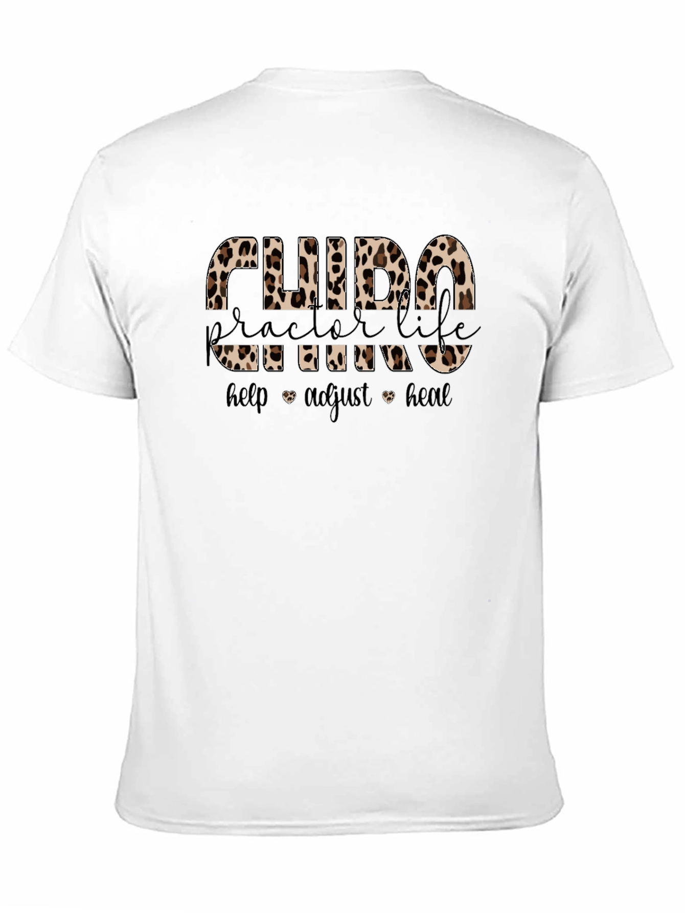 Black Chiropractor Life Leopard Print T-Shirt view 11