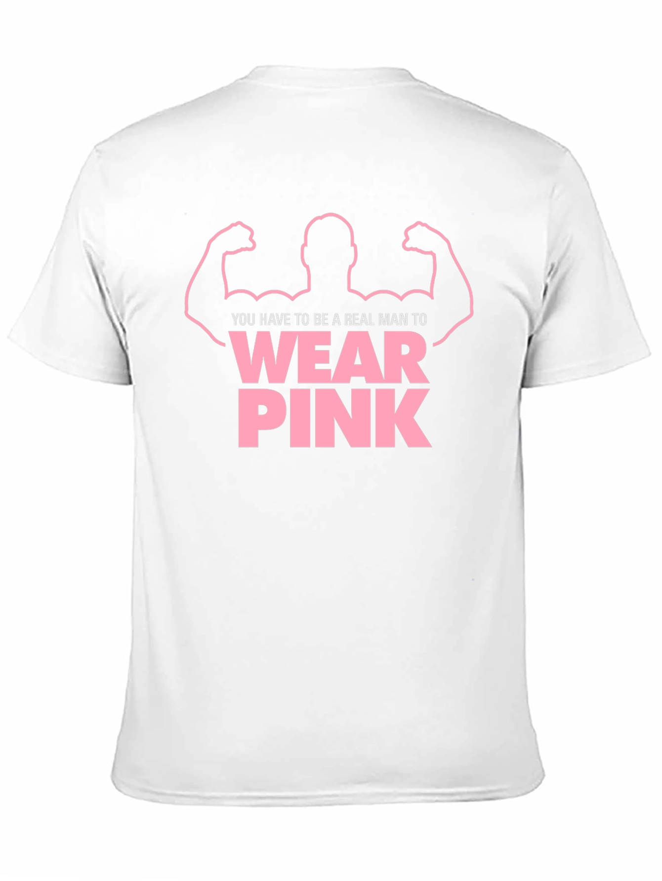 Black Real Man Wear Pink Graphic Tee view 11