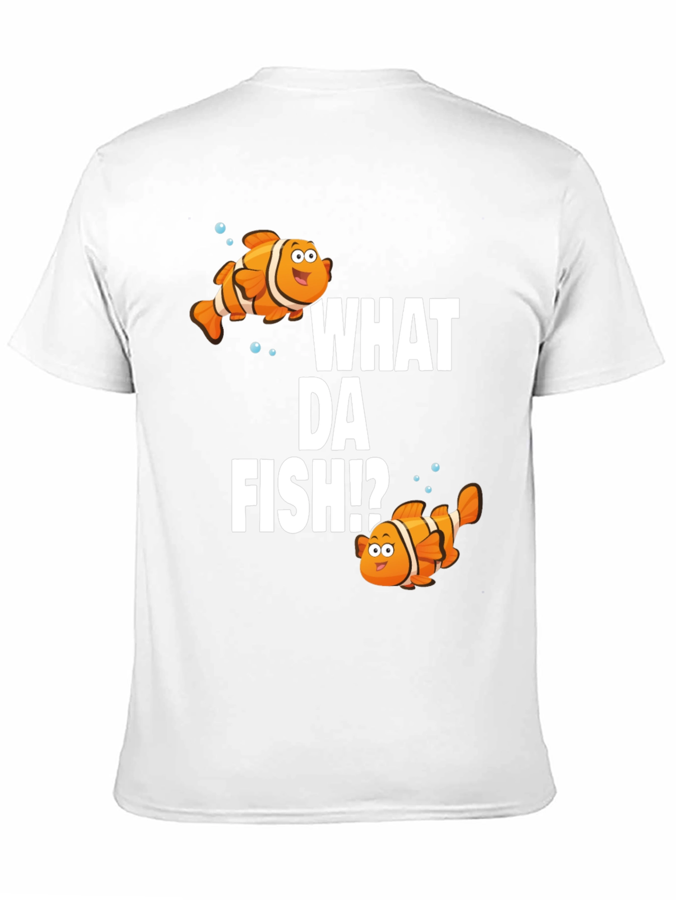 Black What Da Fish!? Graphic T-Shirt view 11