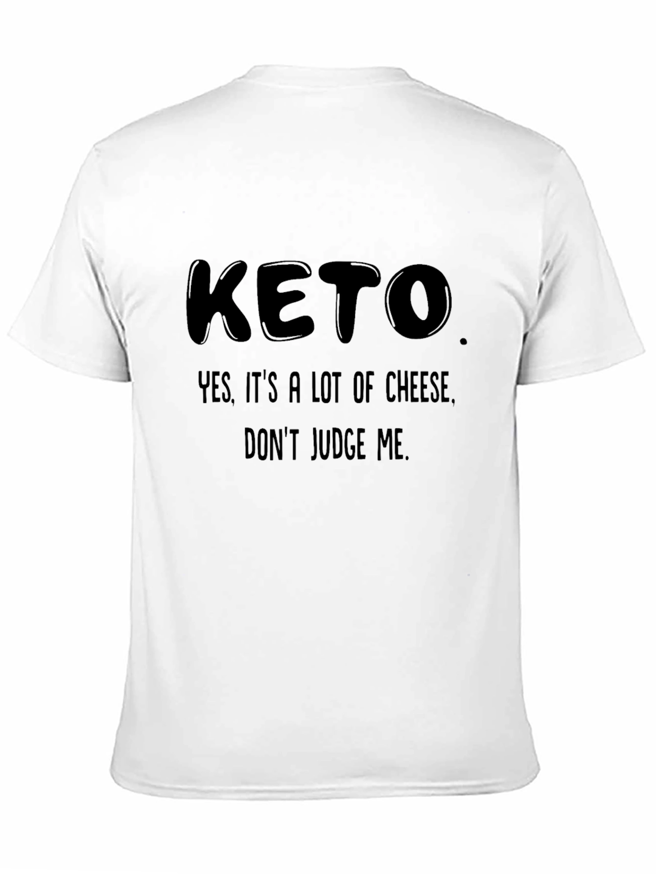 Black Keto Cheese Humor Graphic Tee view 11