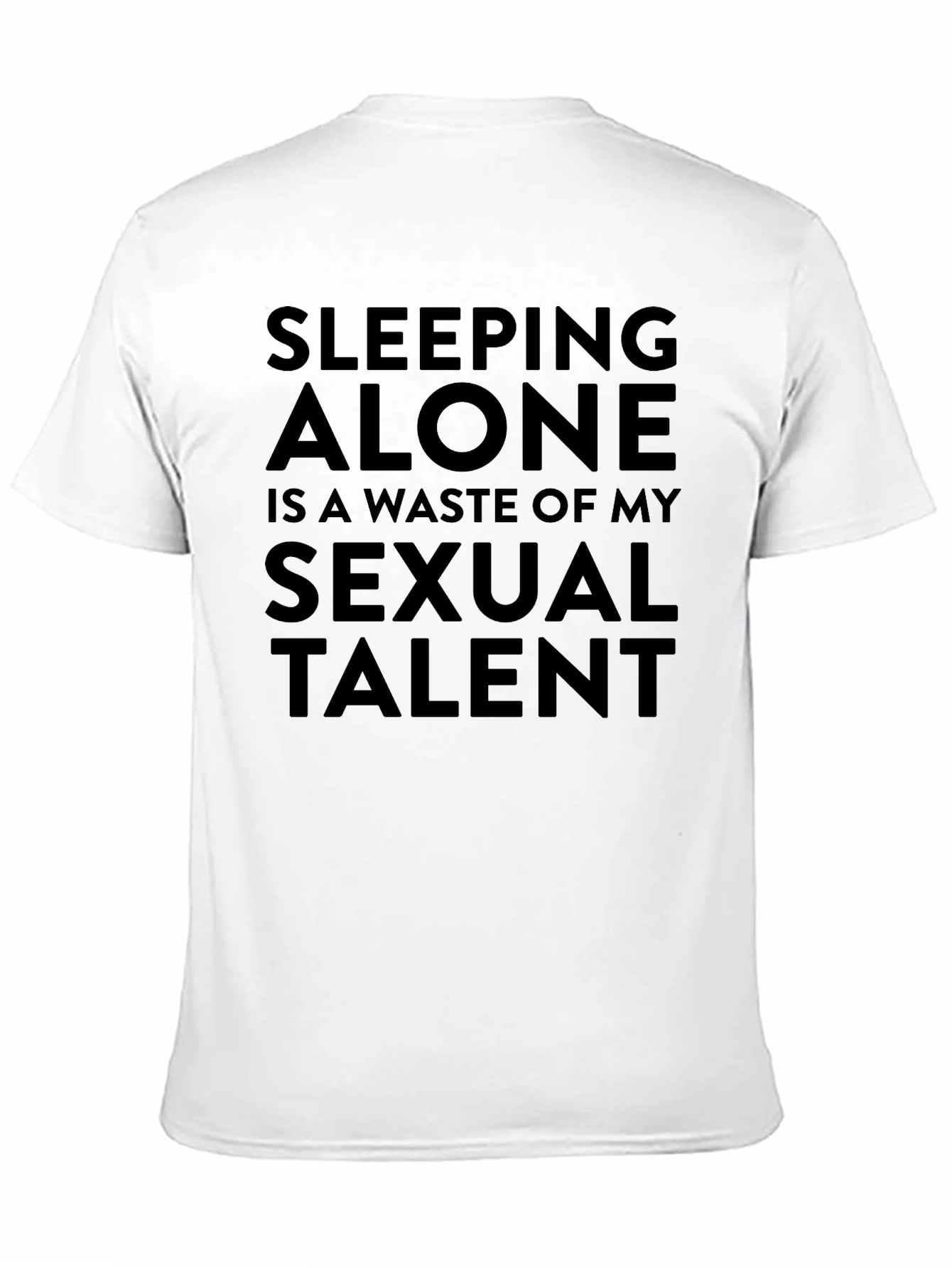 Black Sleeping Alone Sexual Talent Tee view 11