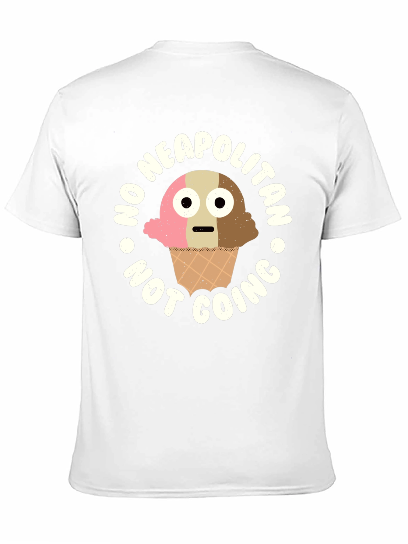 Black Funny Neapolitan Ice Cream Graphic T-Shirt view 11