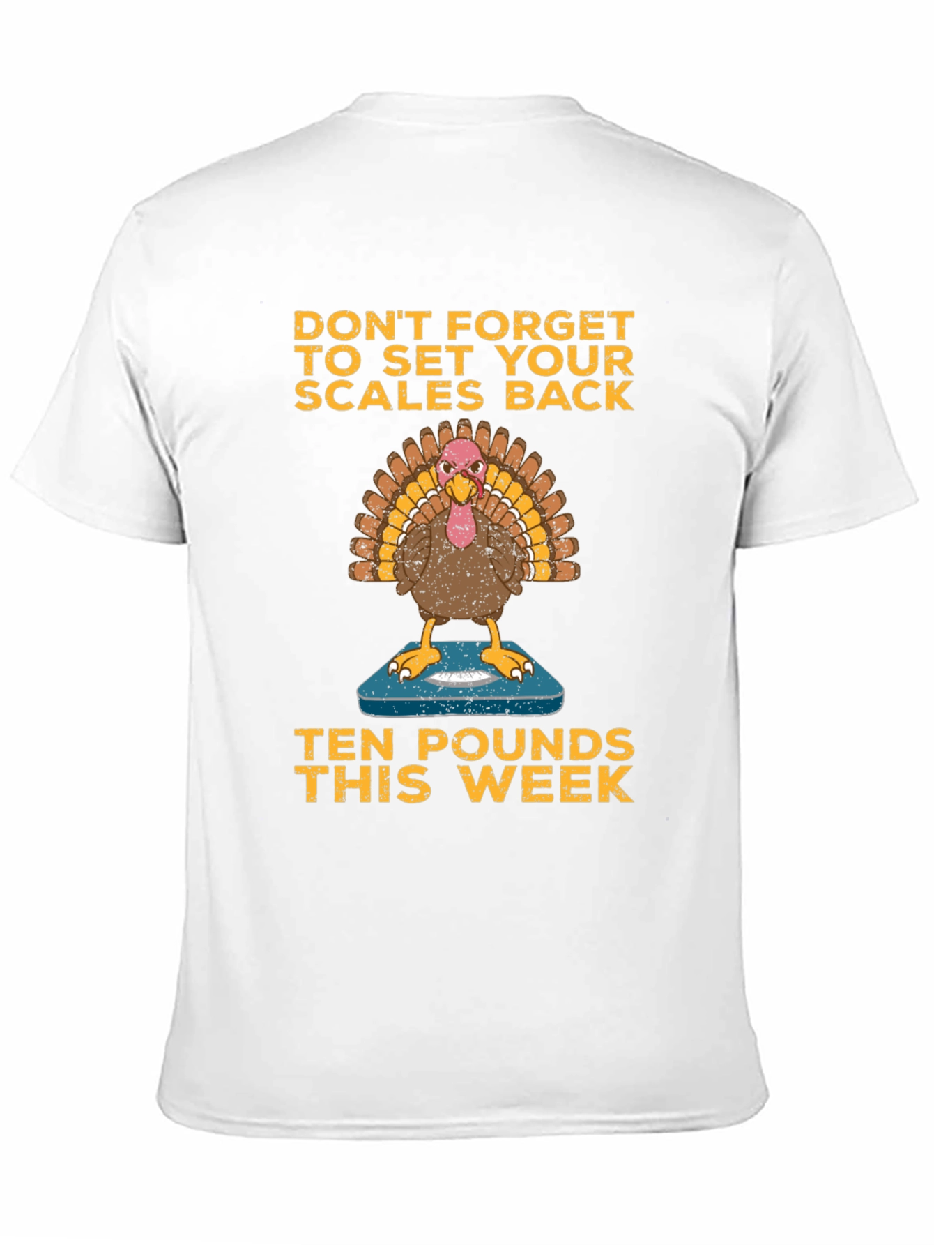 Black Funny Thanksgiving Turkey Diet T-Shirt view 11