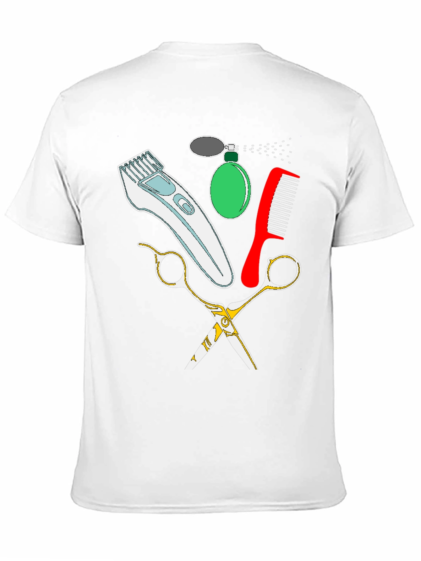Black Barber Tools Graphic T-Shirt: Stylish and Unique Tee view 11