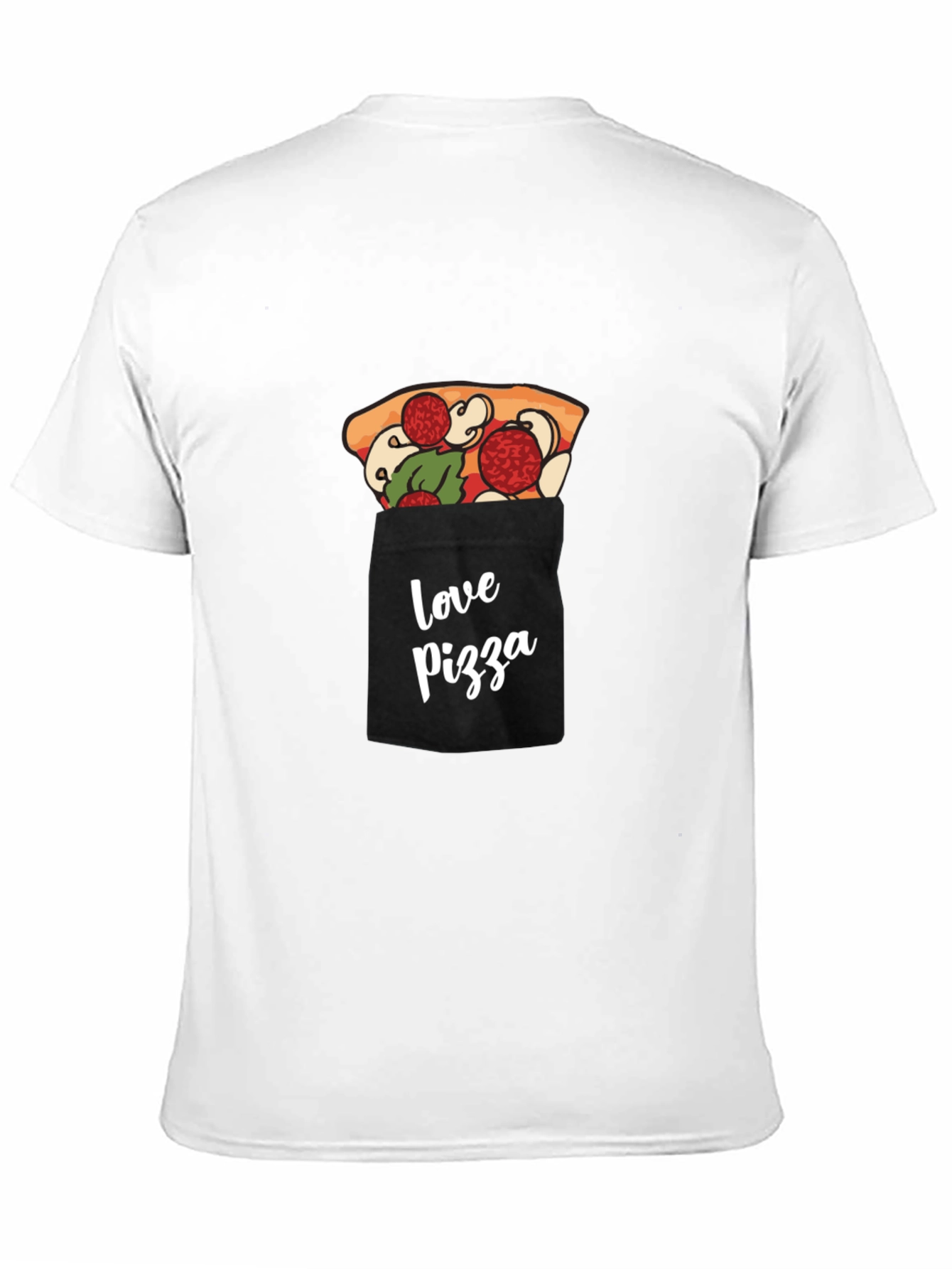 Black Pizza Pocket Graphic Tee - Casual Comfort view 11