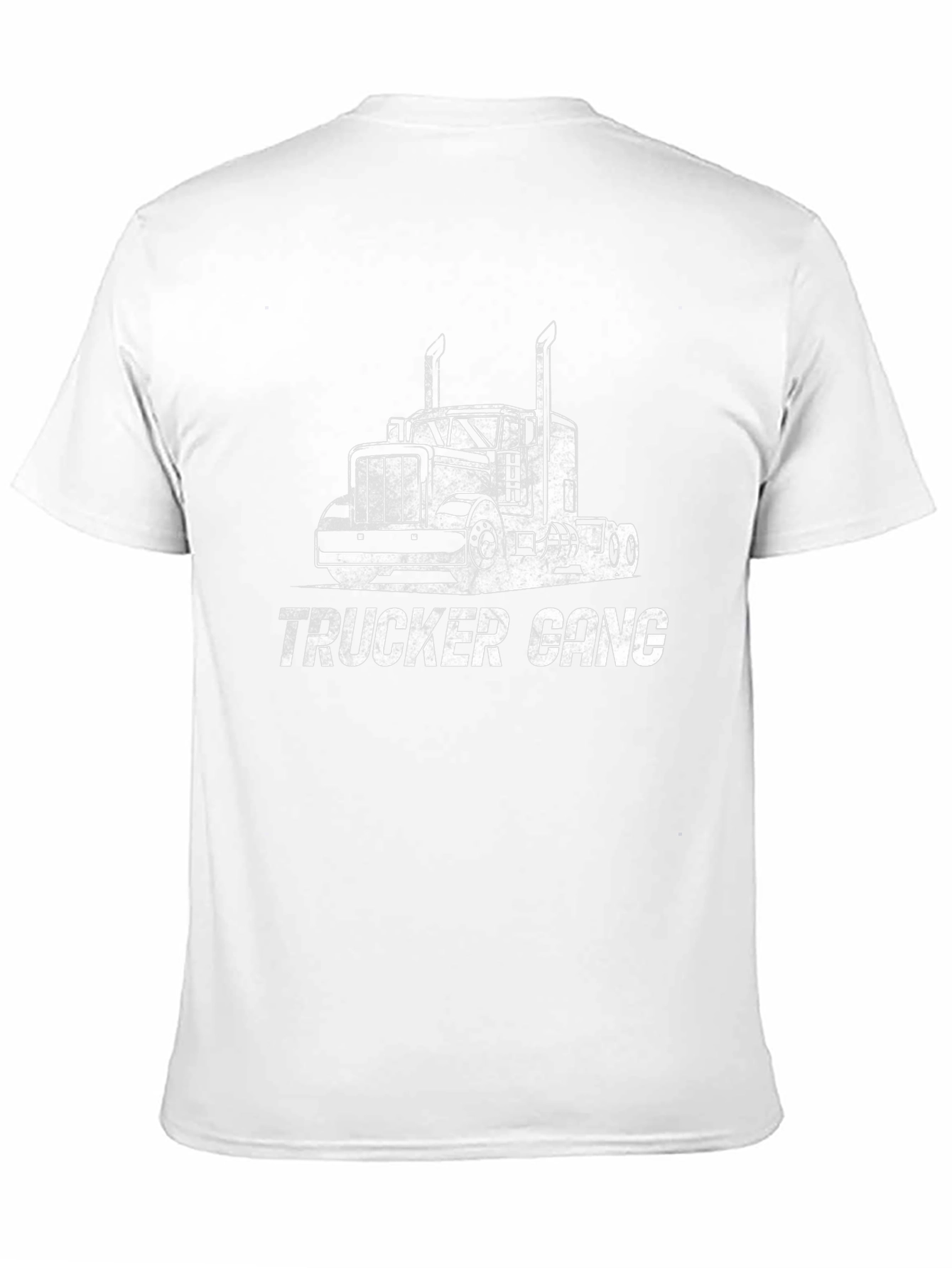 Black Trucker Gang T-Shirt - Bold Graphic Tee view 11