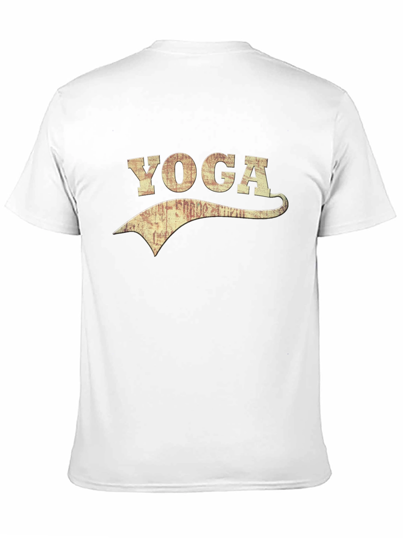 Black Vintage Yoga Graphic Tee - Black Cotton Blend view 11
